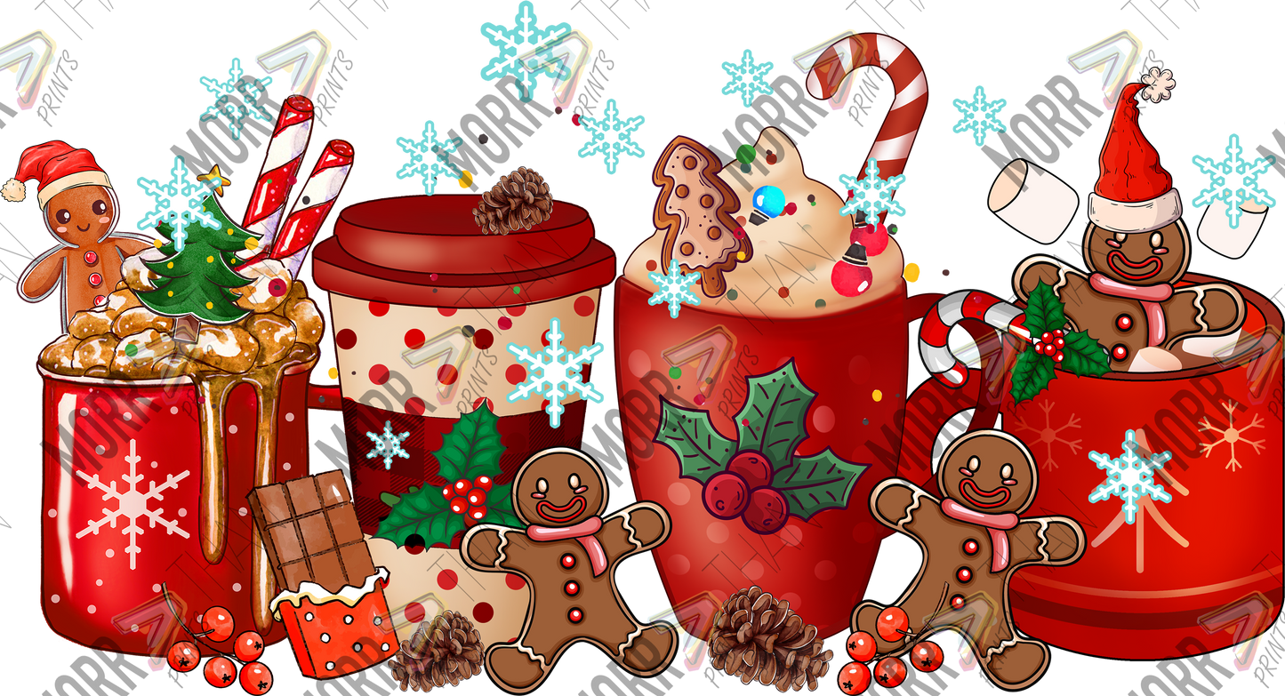 Gingerbread, Hot Cocoa, and Coffee
