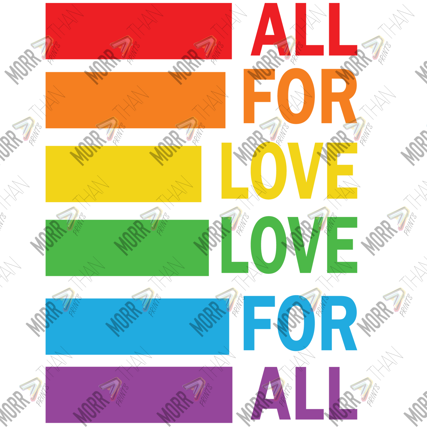 All For Love Love For All Bars