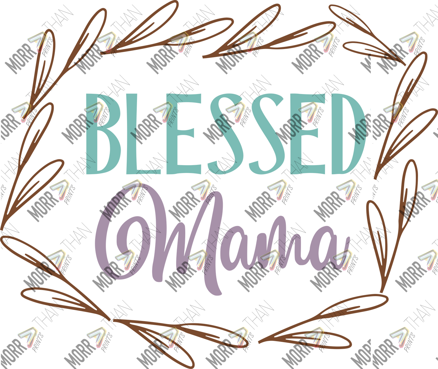 Blessed Mama Leaves Frame