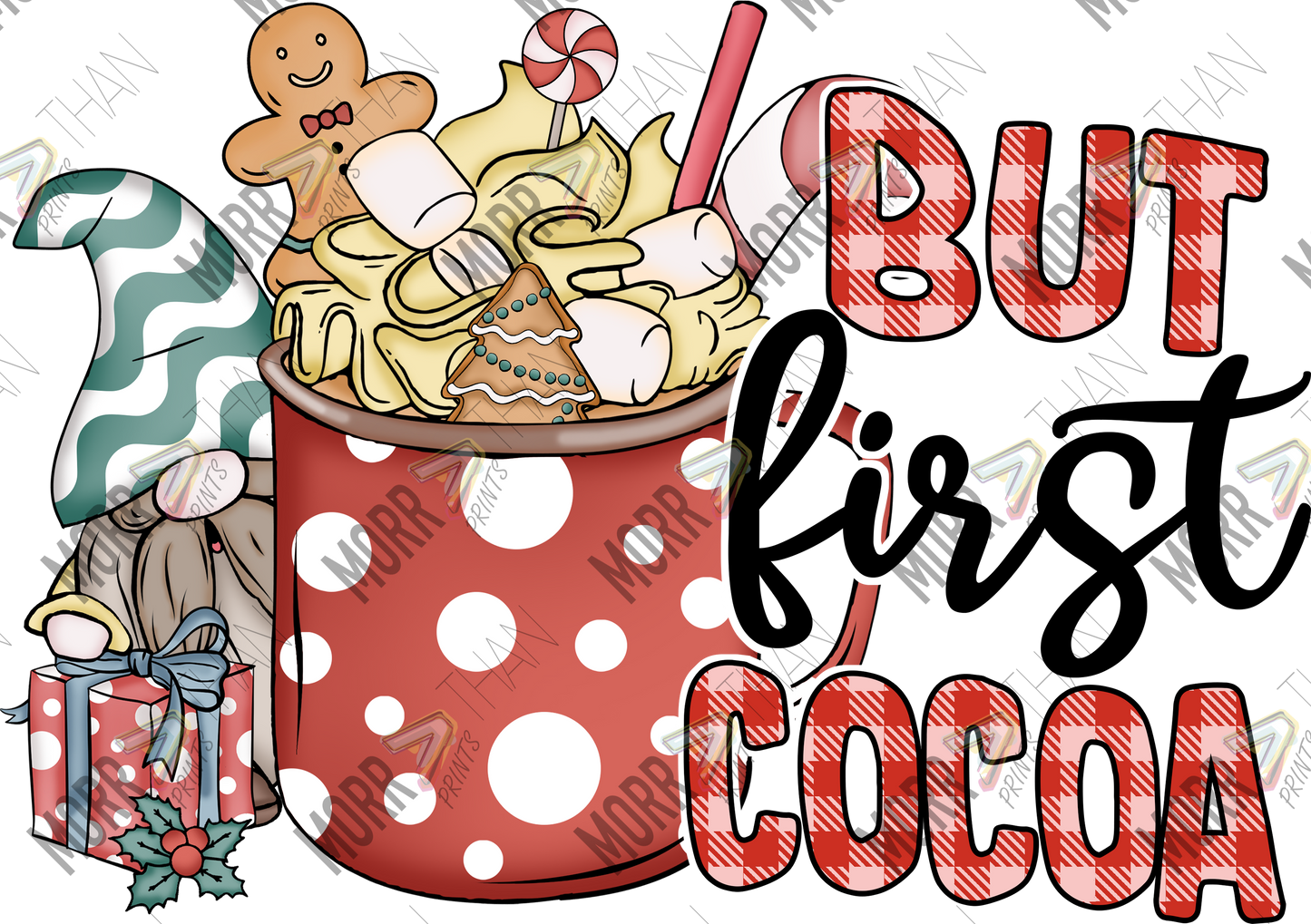 But First Cocoa Plaid