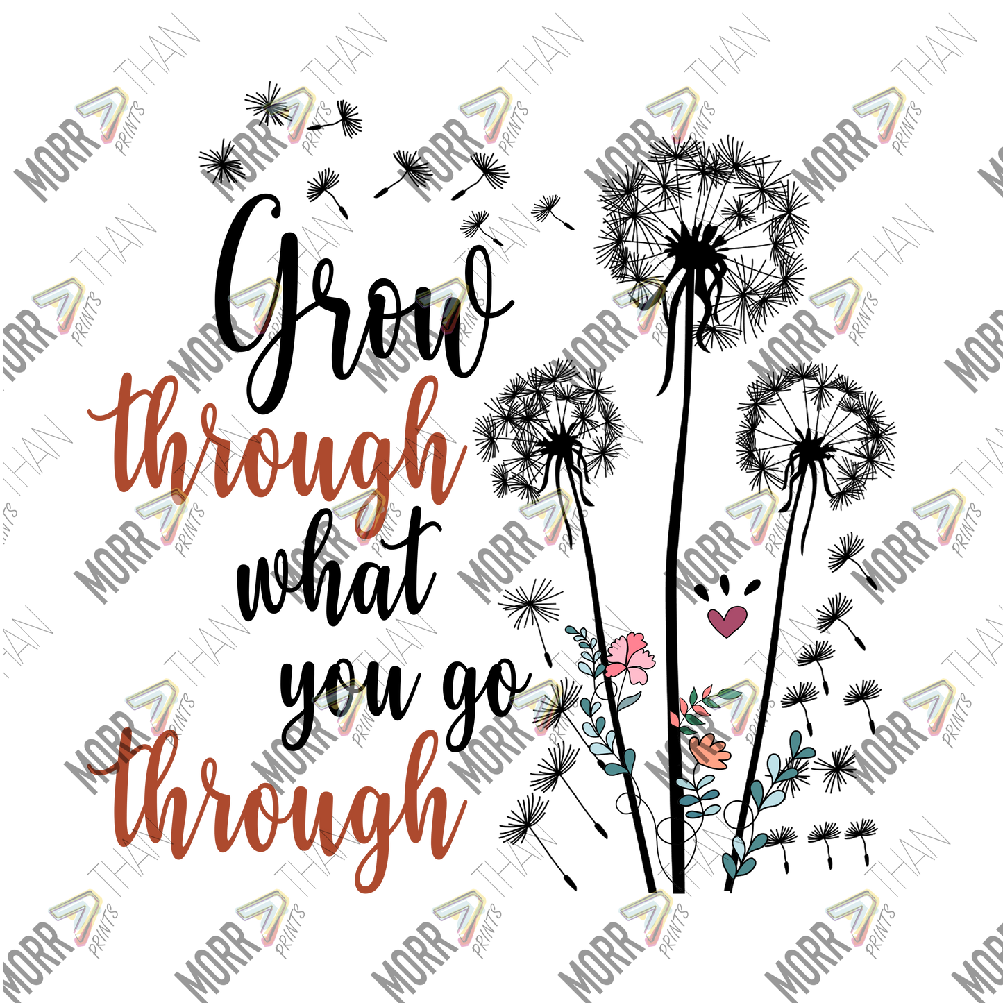 Grow Through What You Go Through Dandelions