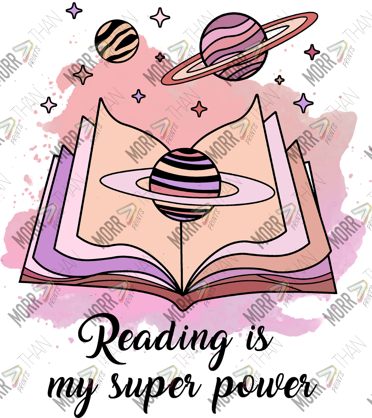 Reading Is My Super Power DTF Print