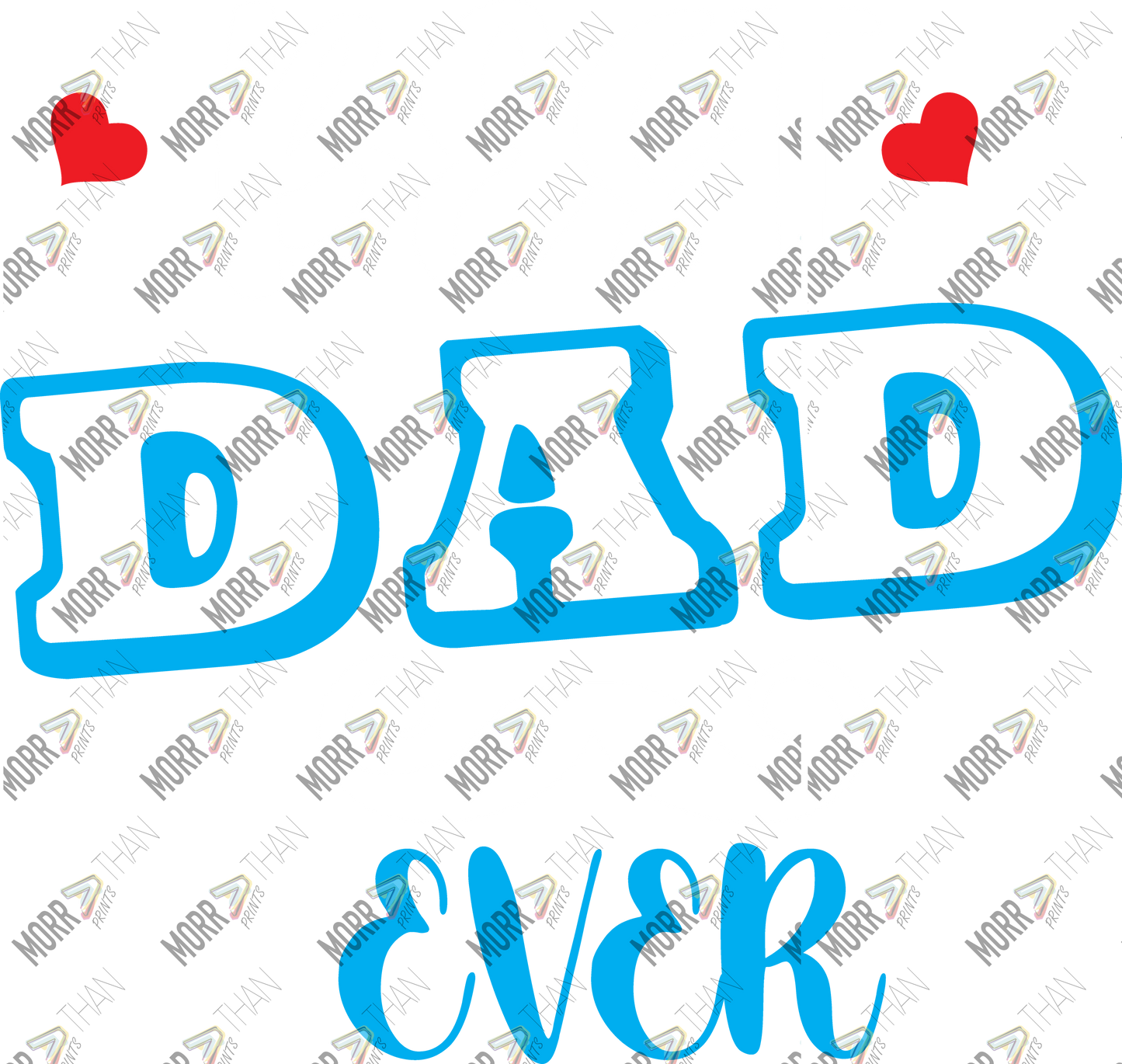 Best Dad Ever Blue Outline