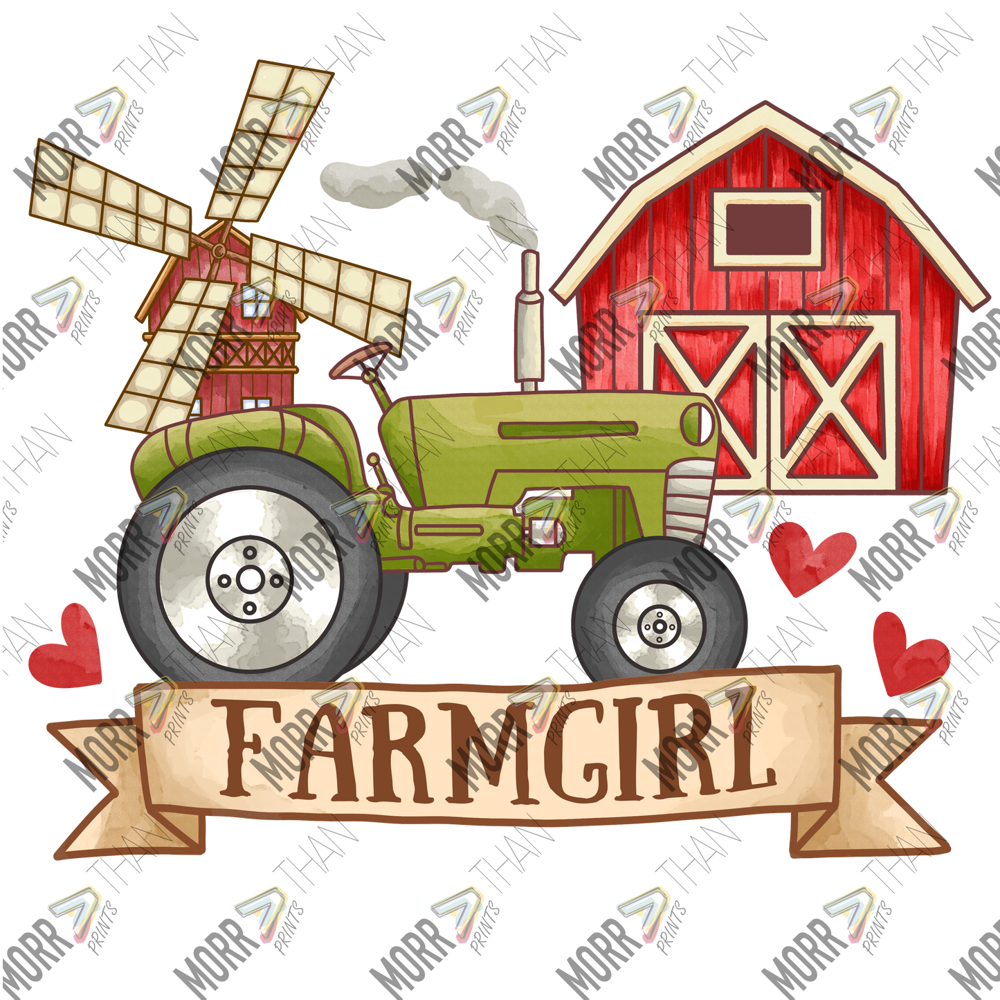 Farm Girl Barn and Tractor