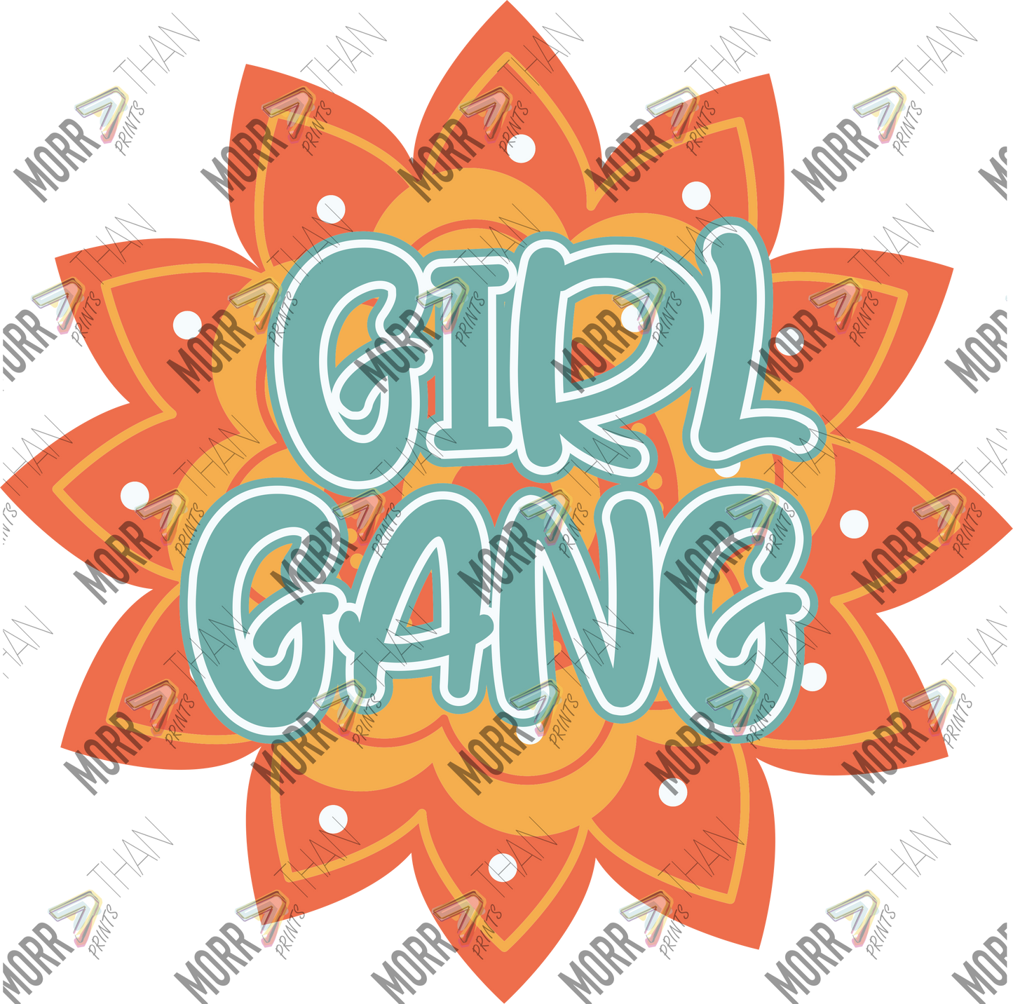 Girl Gang Orange Mandala