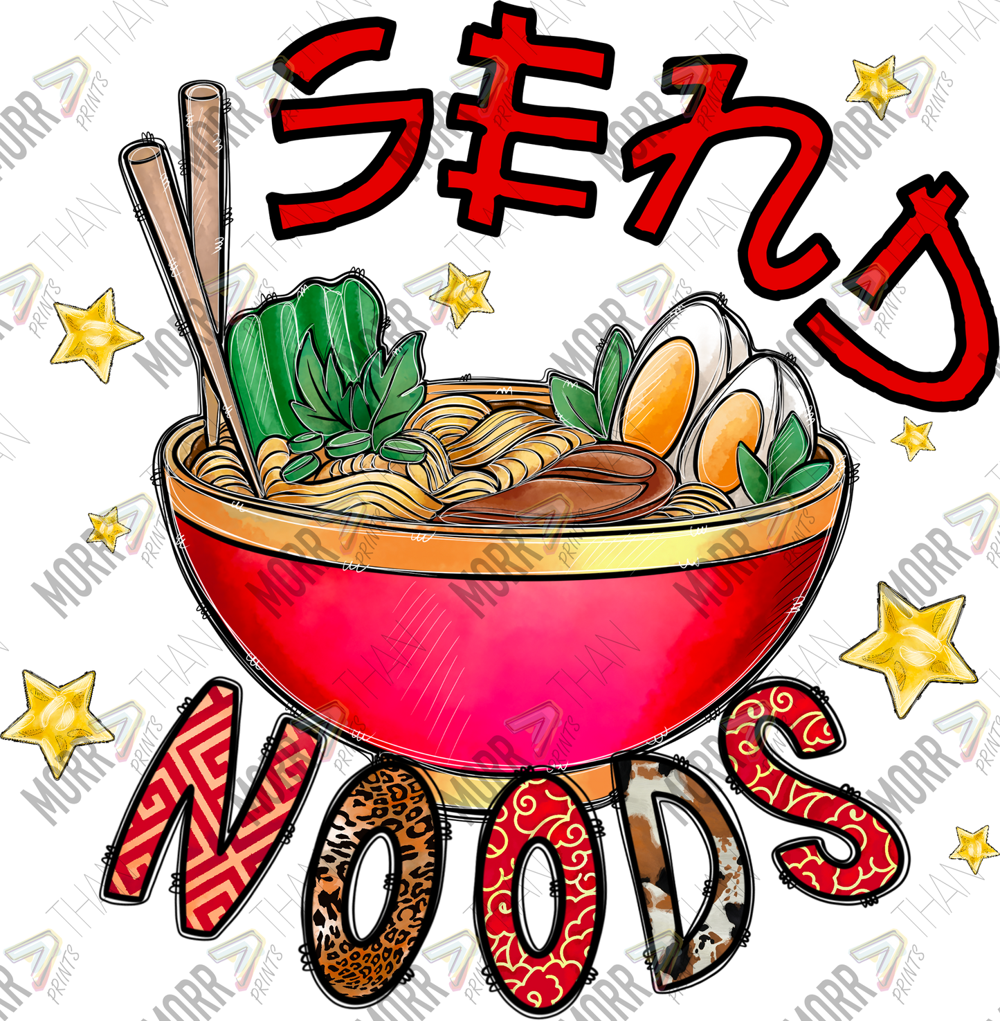 Send Noods Ramen DTF Print