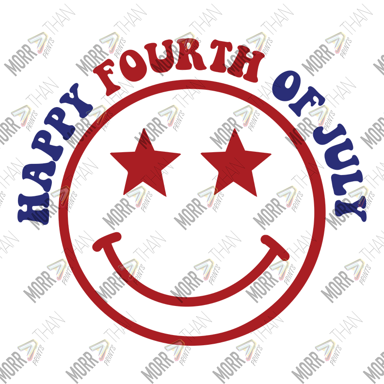 Happy Fourth of July Smiley Face