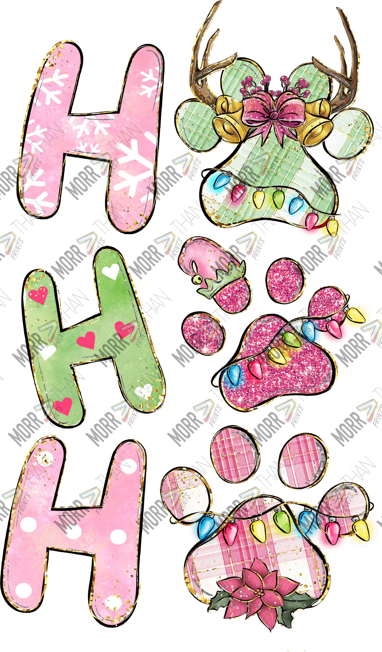 Ho Ho Ho Paw Prints