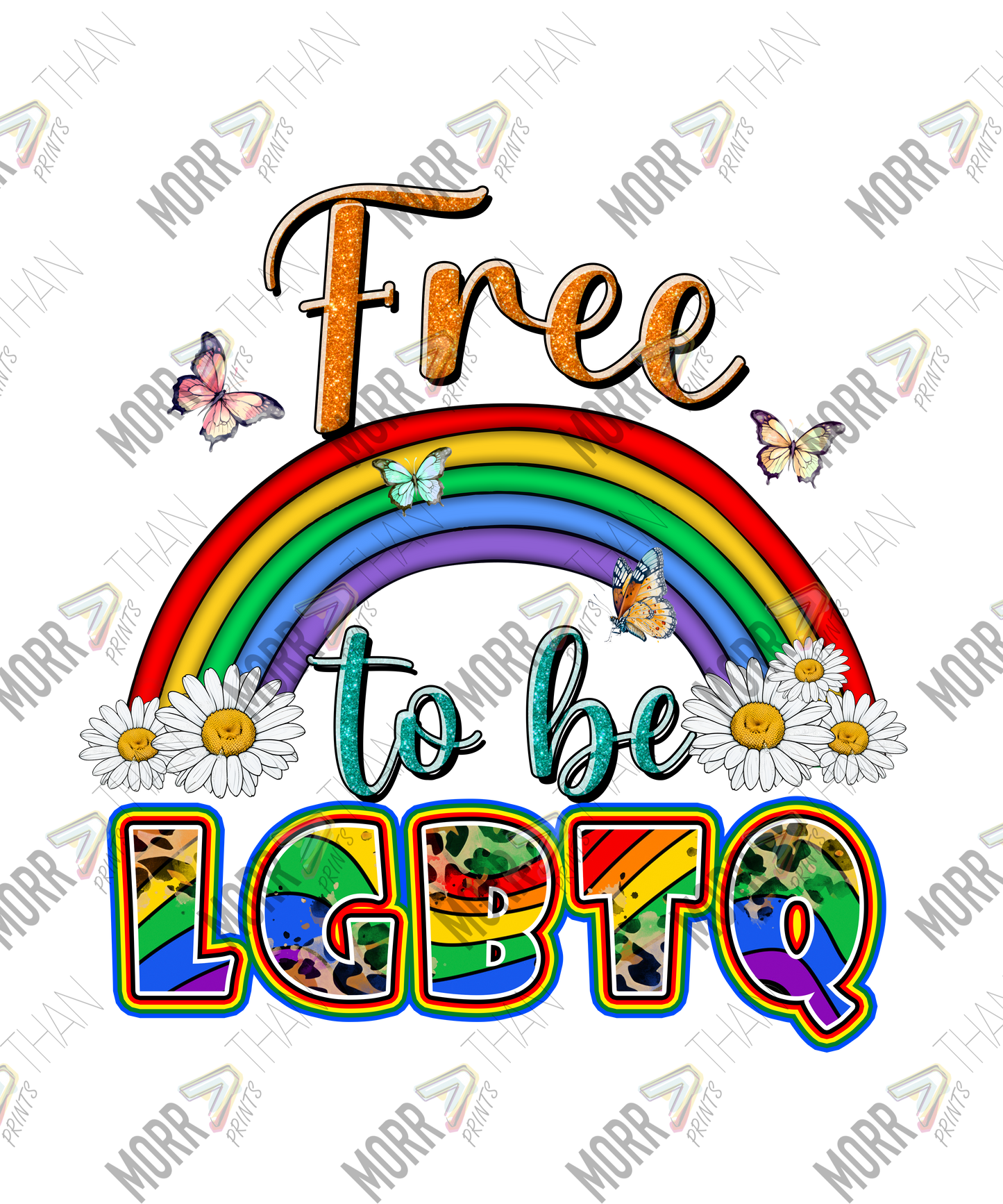 Free To Be LGBTQ Rainbow