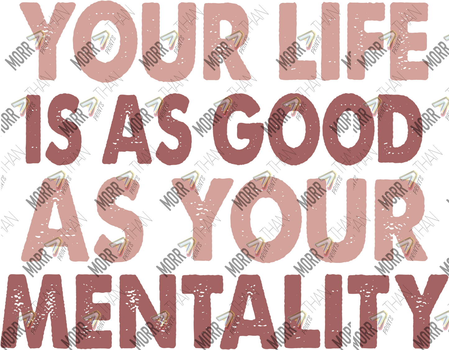 Your Life Is As Good As Your Mentality