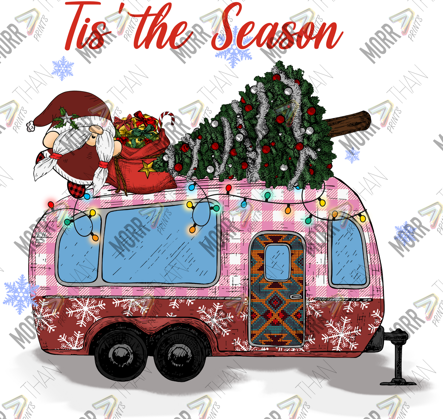 Tis the Season Pink Camper