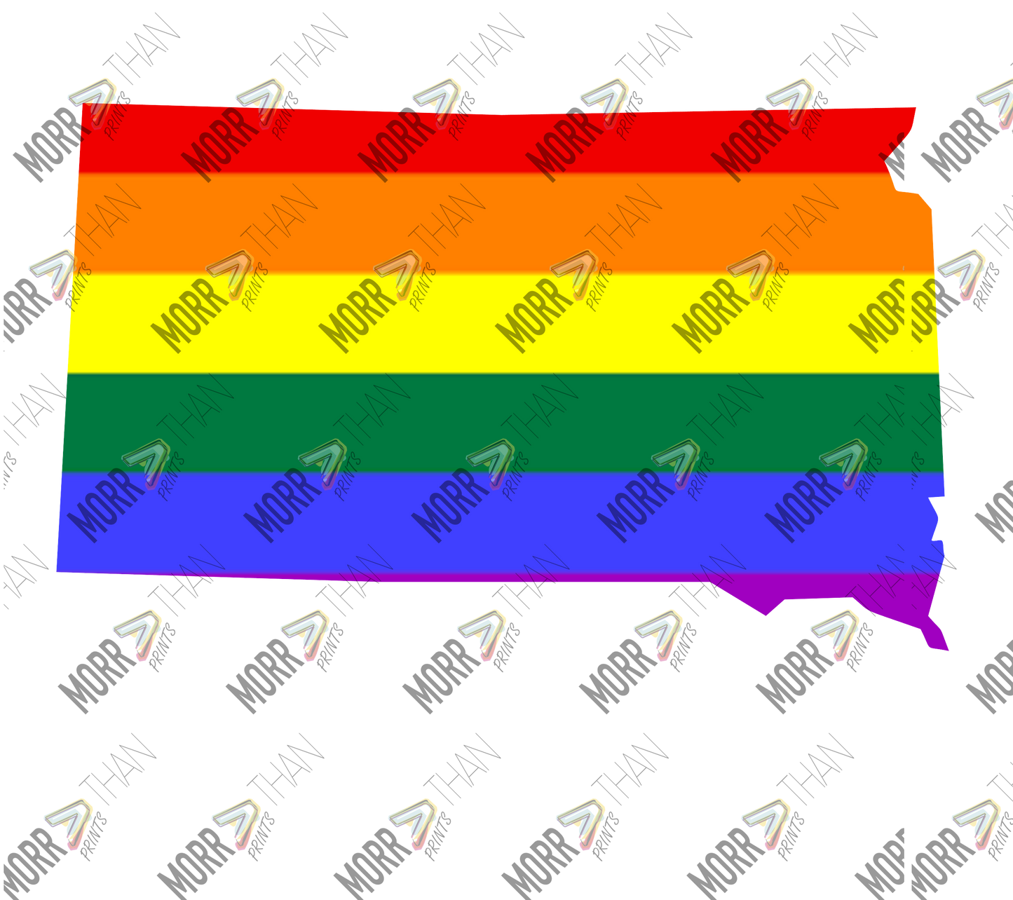 South Dakota Pride State Outline