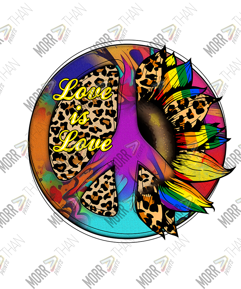 Pride Peace Sign with Flower