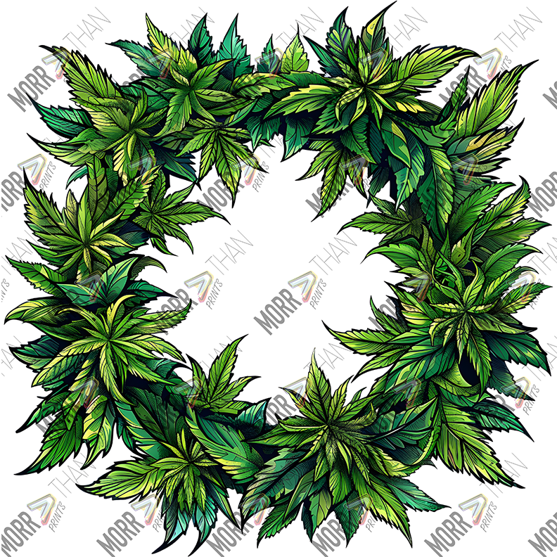 Marijuana Leaf Wreath