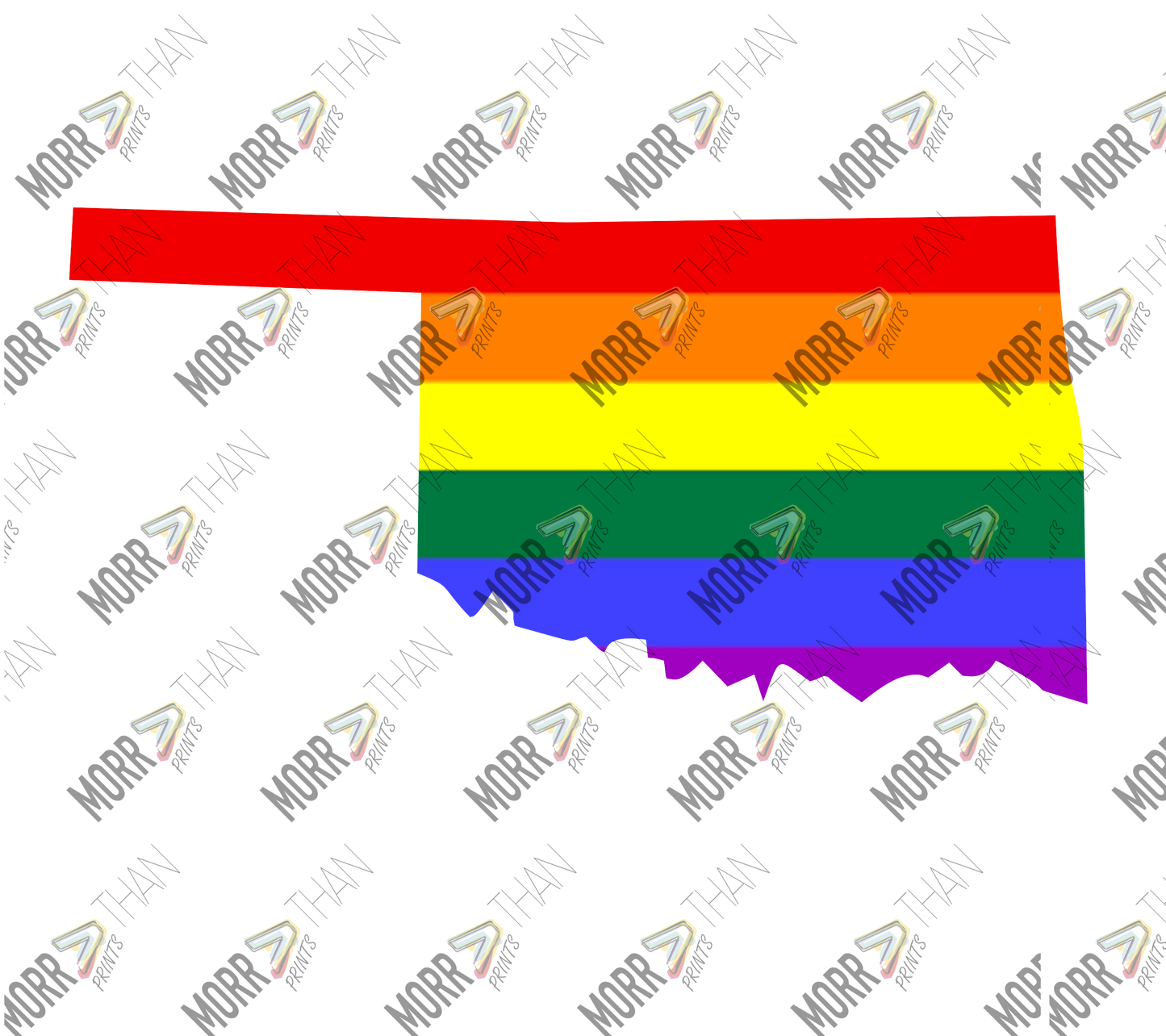 Oklahoma Pride State Outline