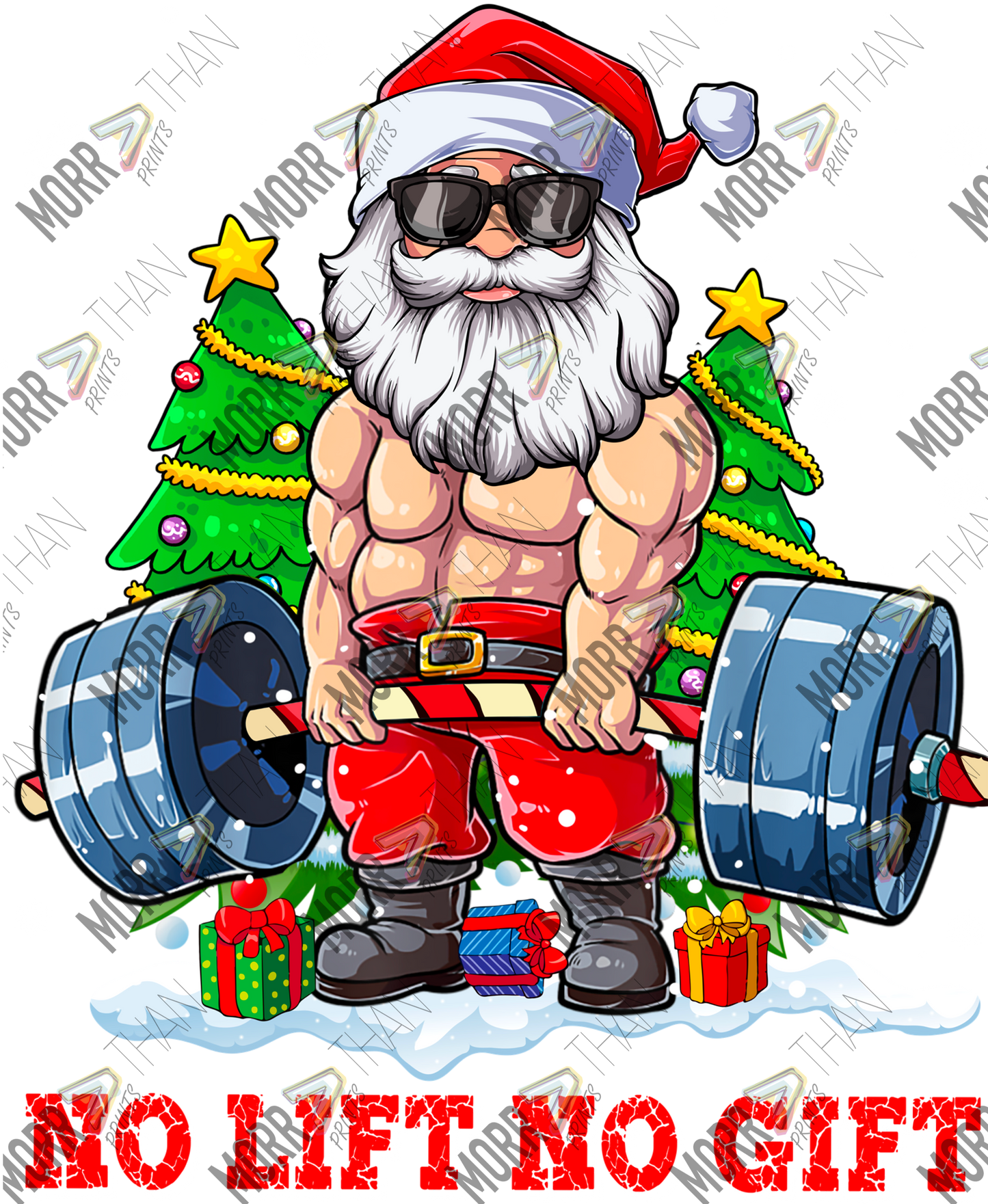 No Lift No Gift Santa