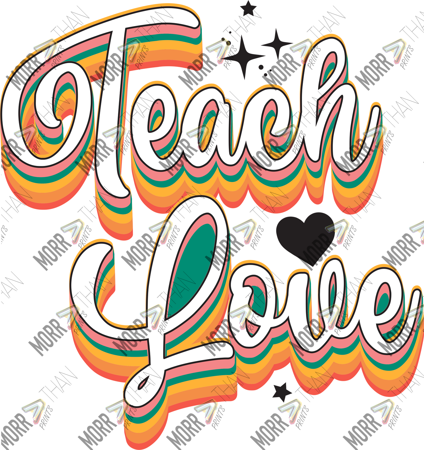Teach Love Rainbow Drop