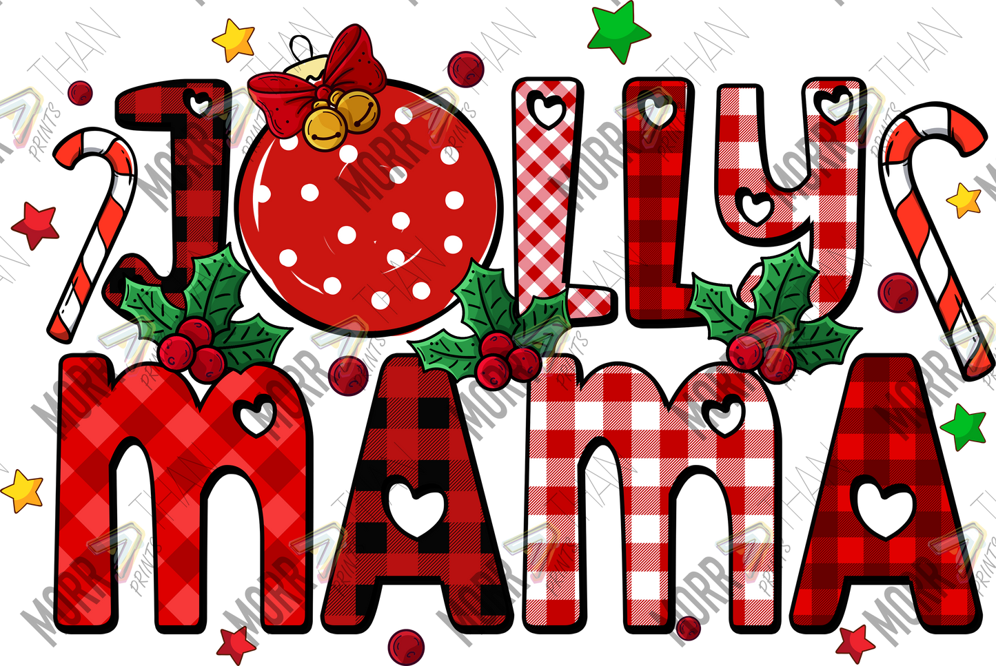 Jolly Mama Heart Letters