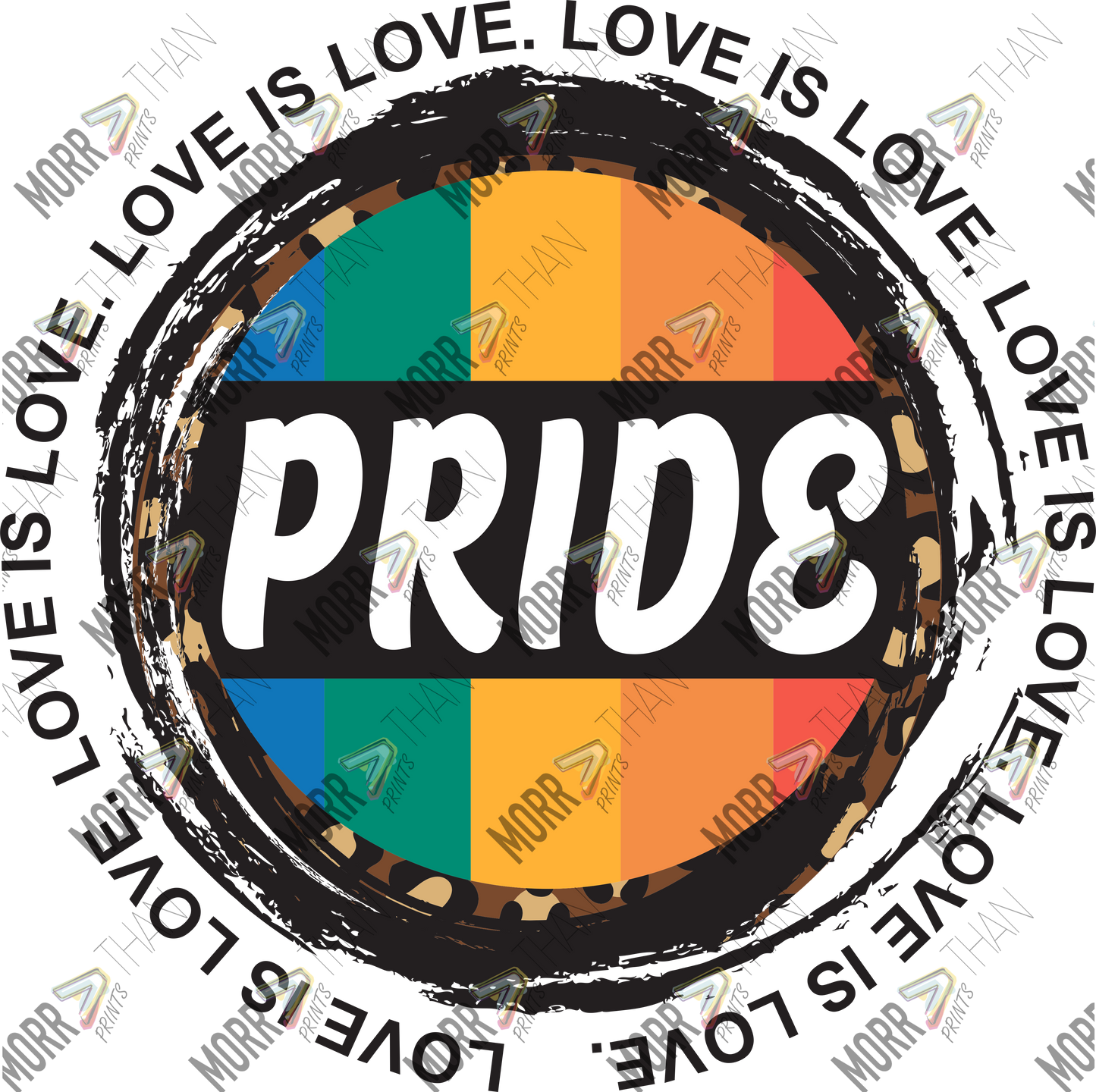 Love Is Love Repeat Circle Pride