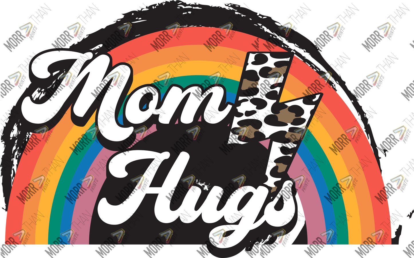 Mom Hugs Rainbow Bolt