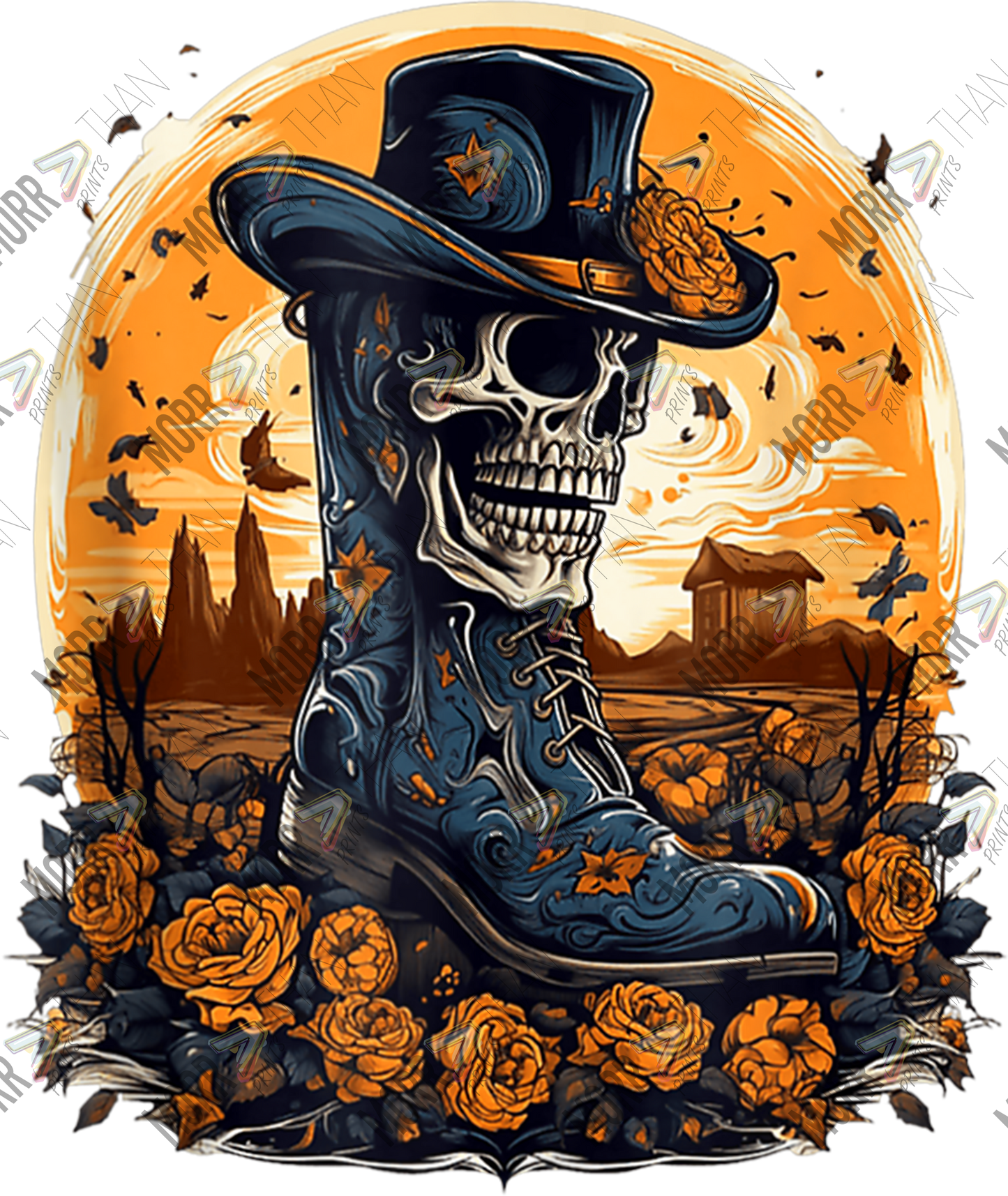 Western Halloween Skull