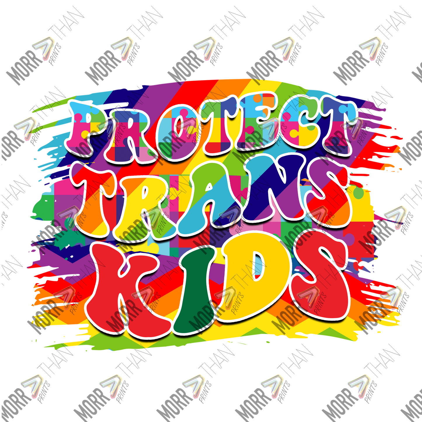 Protect Trans Kids Rainbow