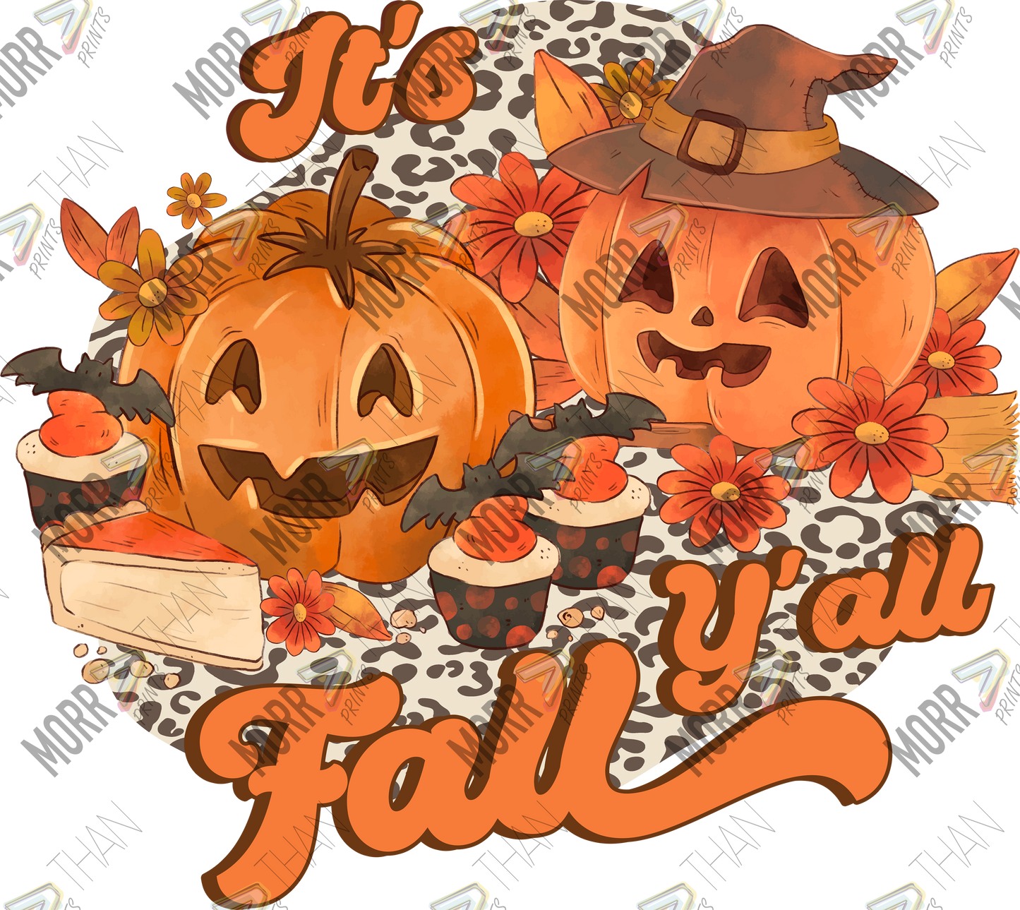 Its Fall Yall Jack-O-Lantern DTF Print