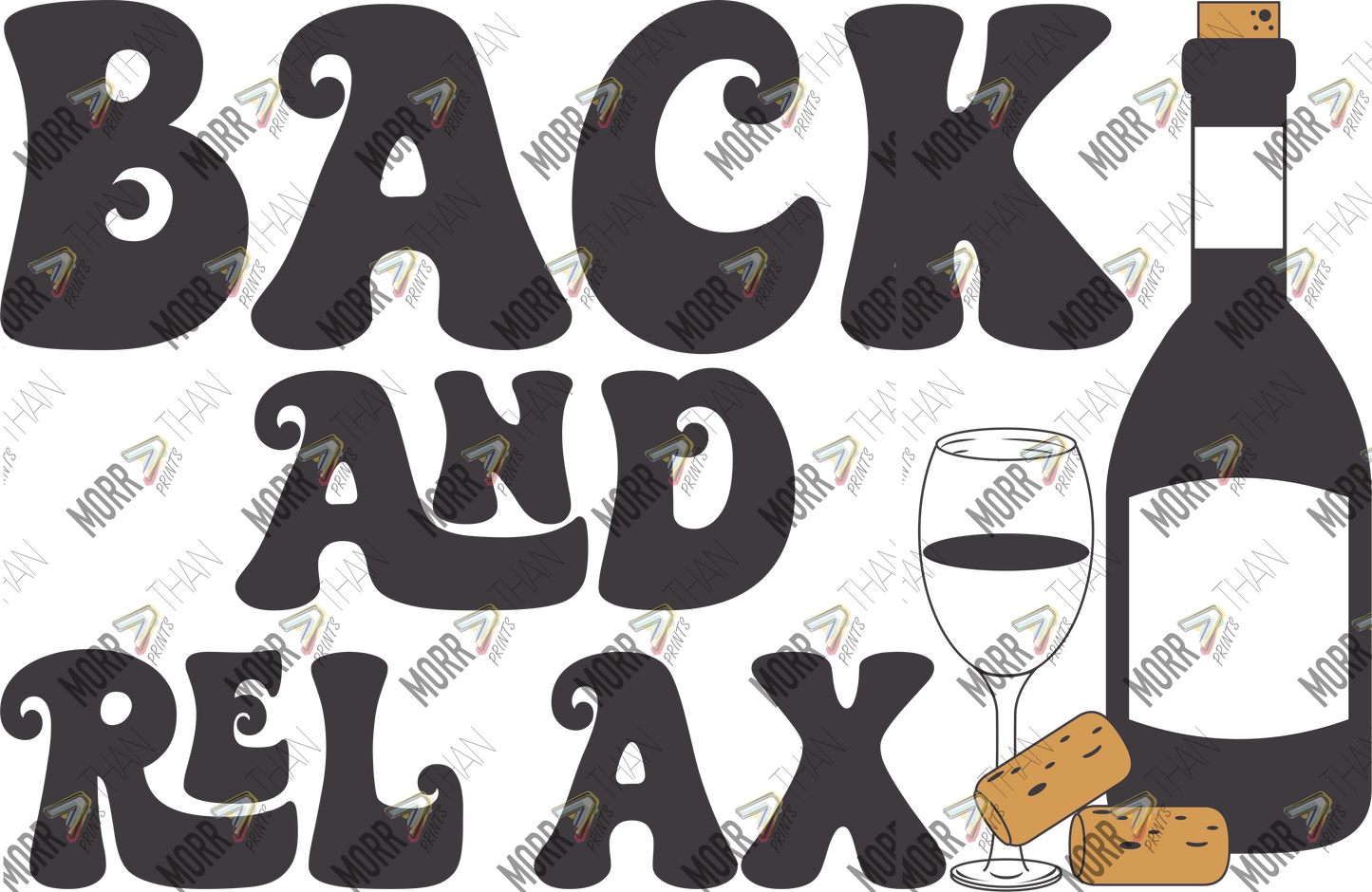Back and Relax Wine Bottle