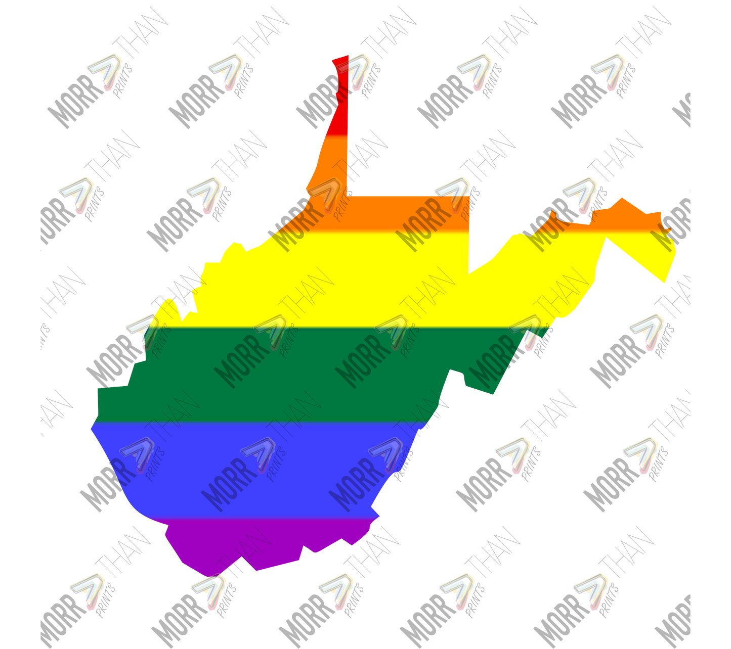 West Virginia Pride State Outline