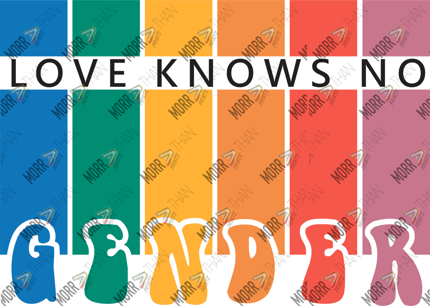 Love Knows No Gender Rainbow Bars