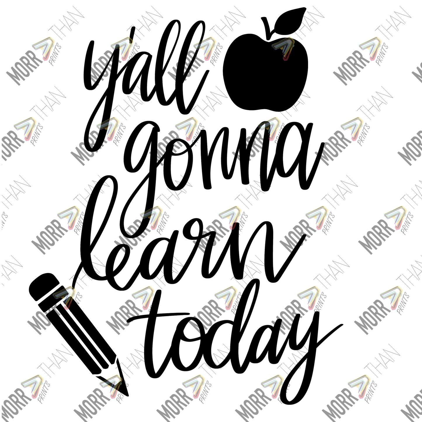 Yall Gonna Learn Today Apple and Pencil