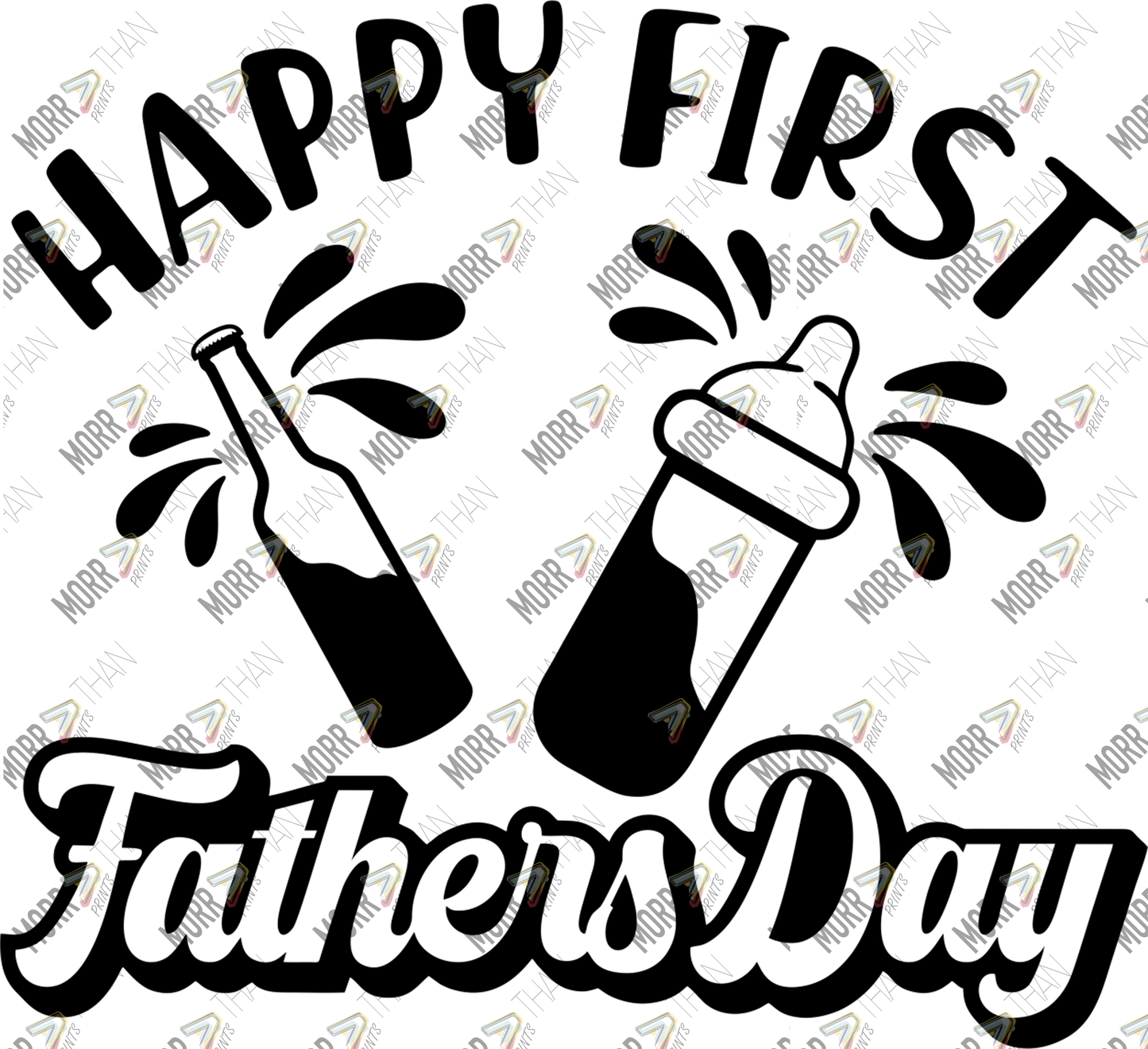 Happy First Fathers Day Bottles