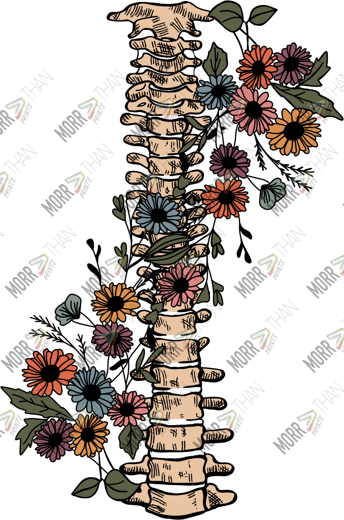 Grow Through It Text DTF Print