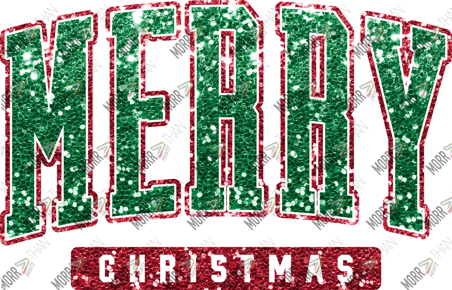 Merry Christmas Sequin Letters