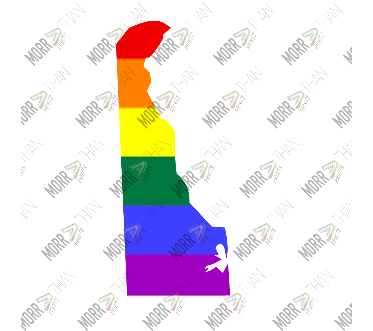 Delaware Pride State Outline
