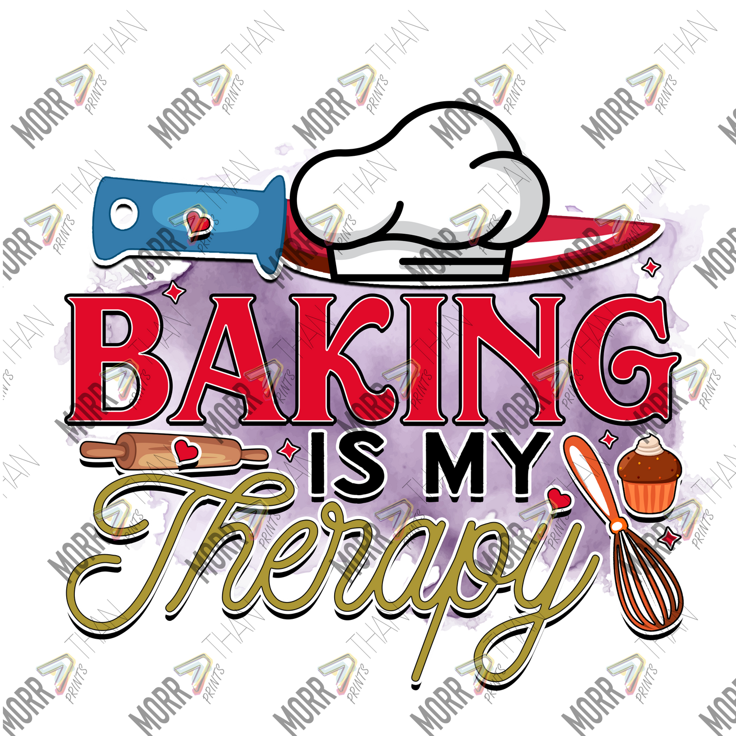 Baking Is My Therapy Whisk and Hat