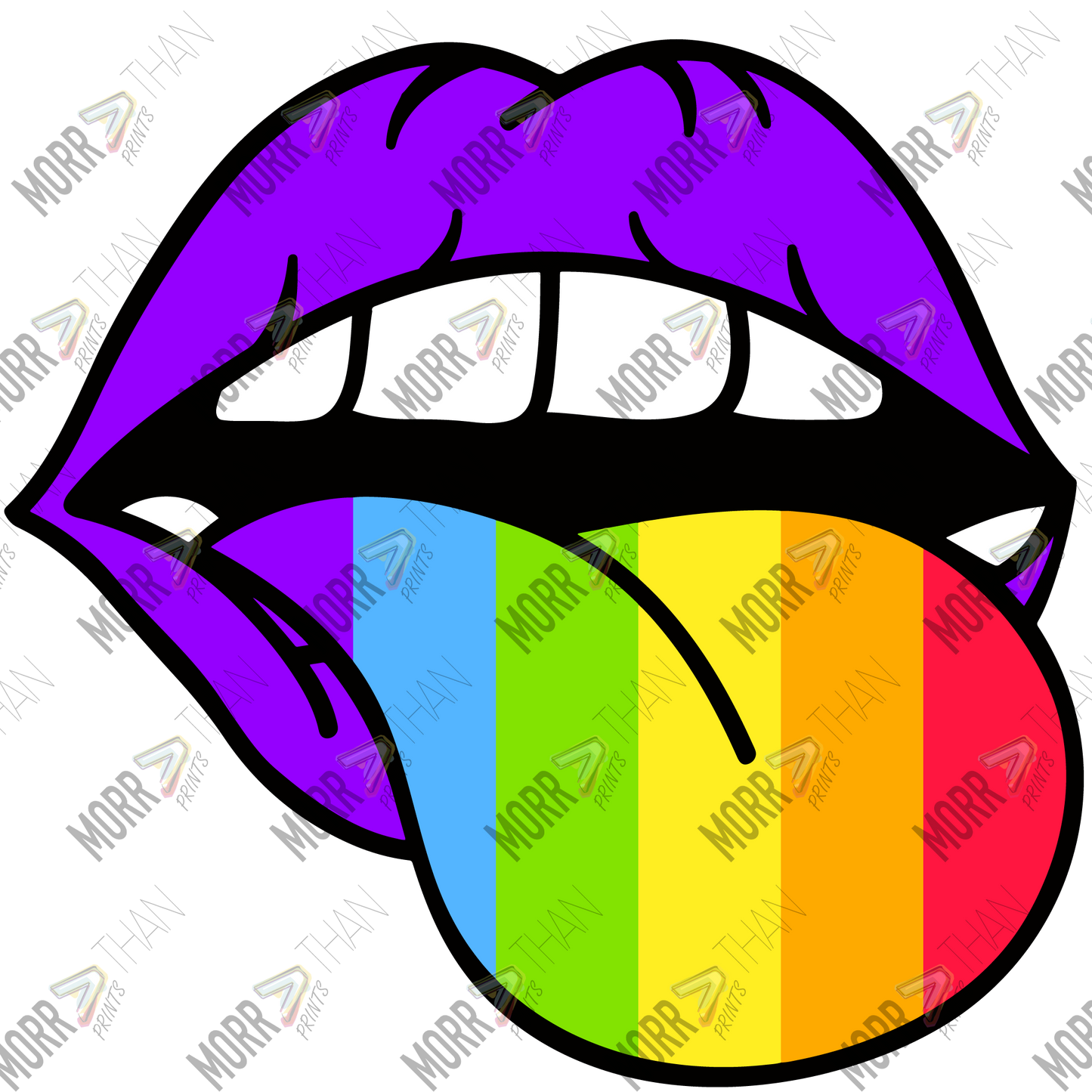 Purple Lips Pride Tongue