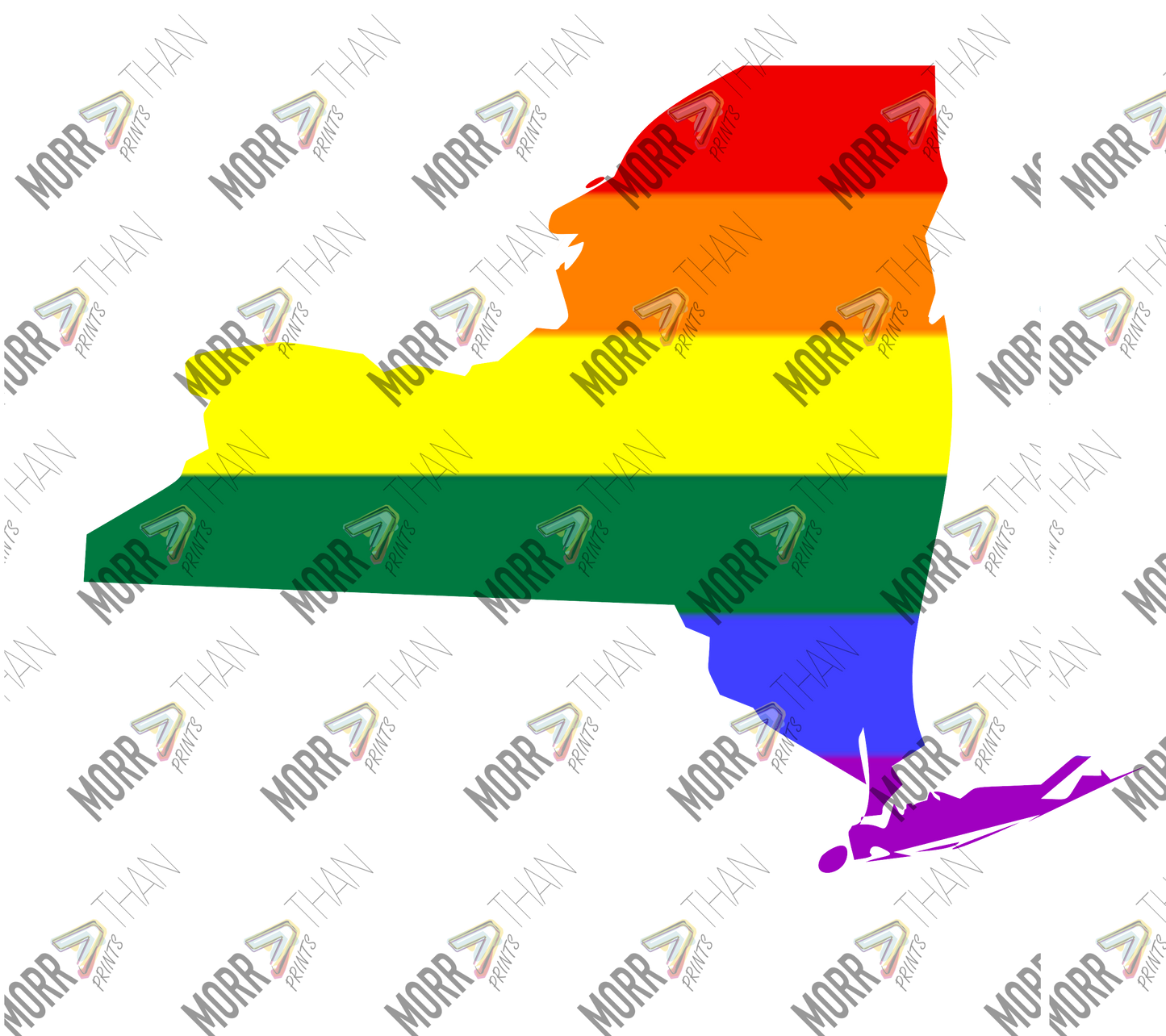 New York Pride State Outline