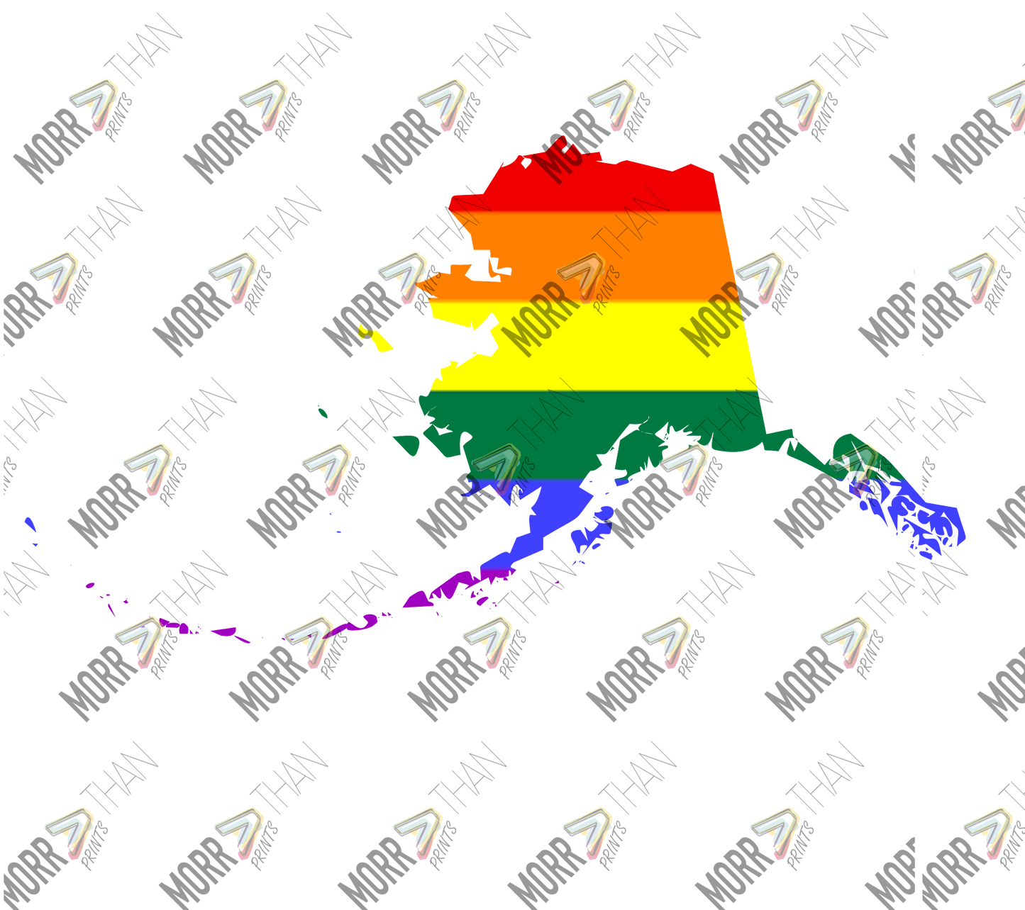 Alaska Pride State Outline