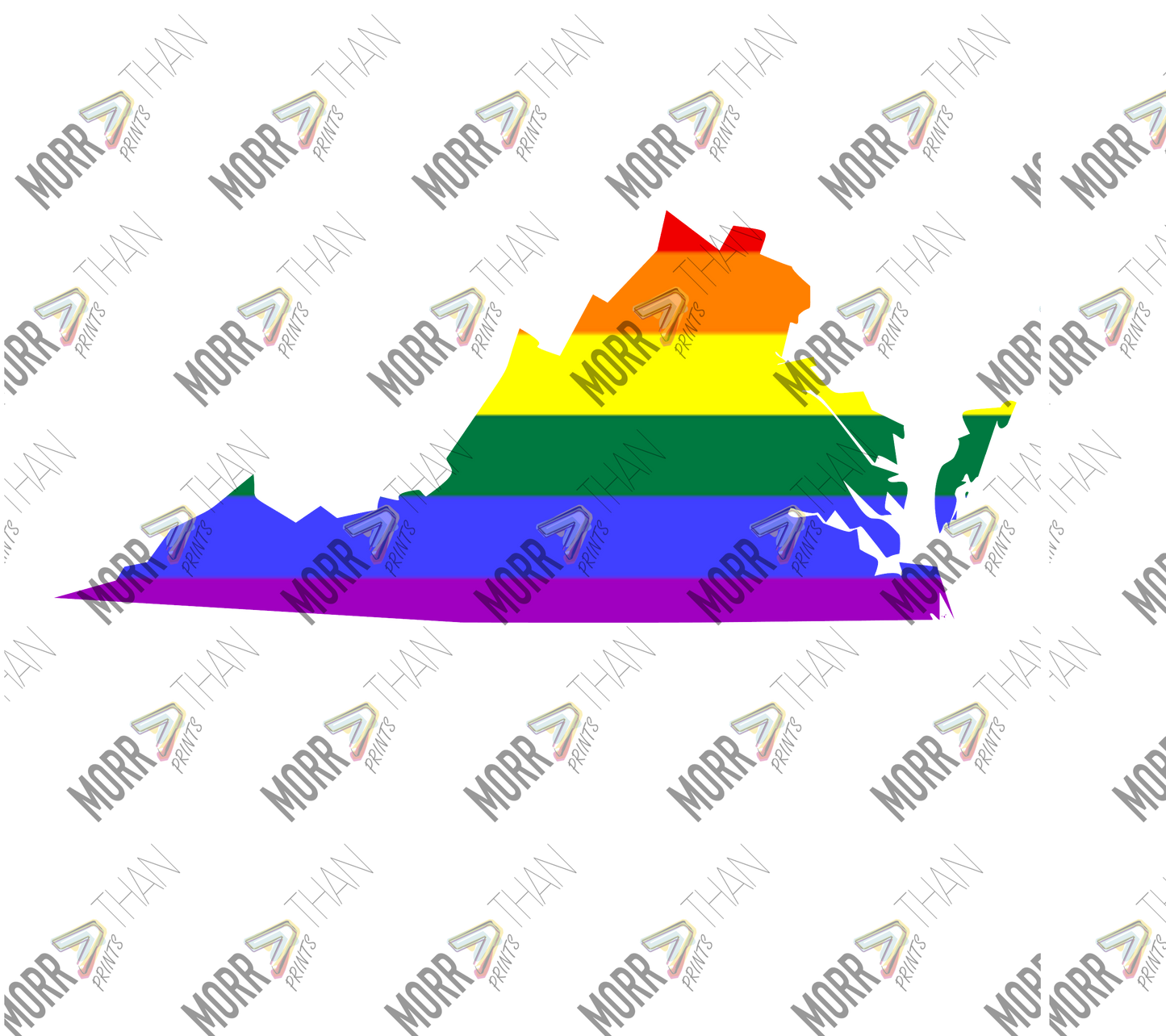 Virginia Pride State Outline