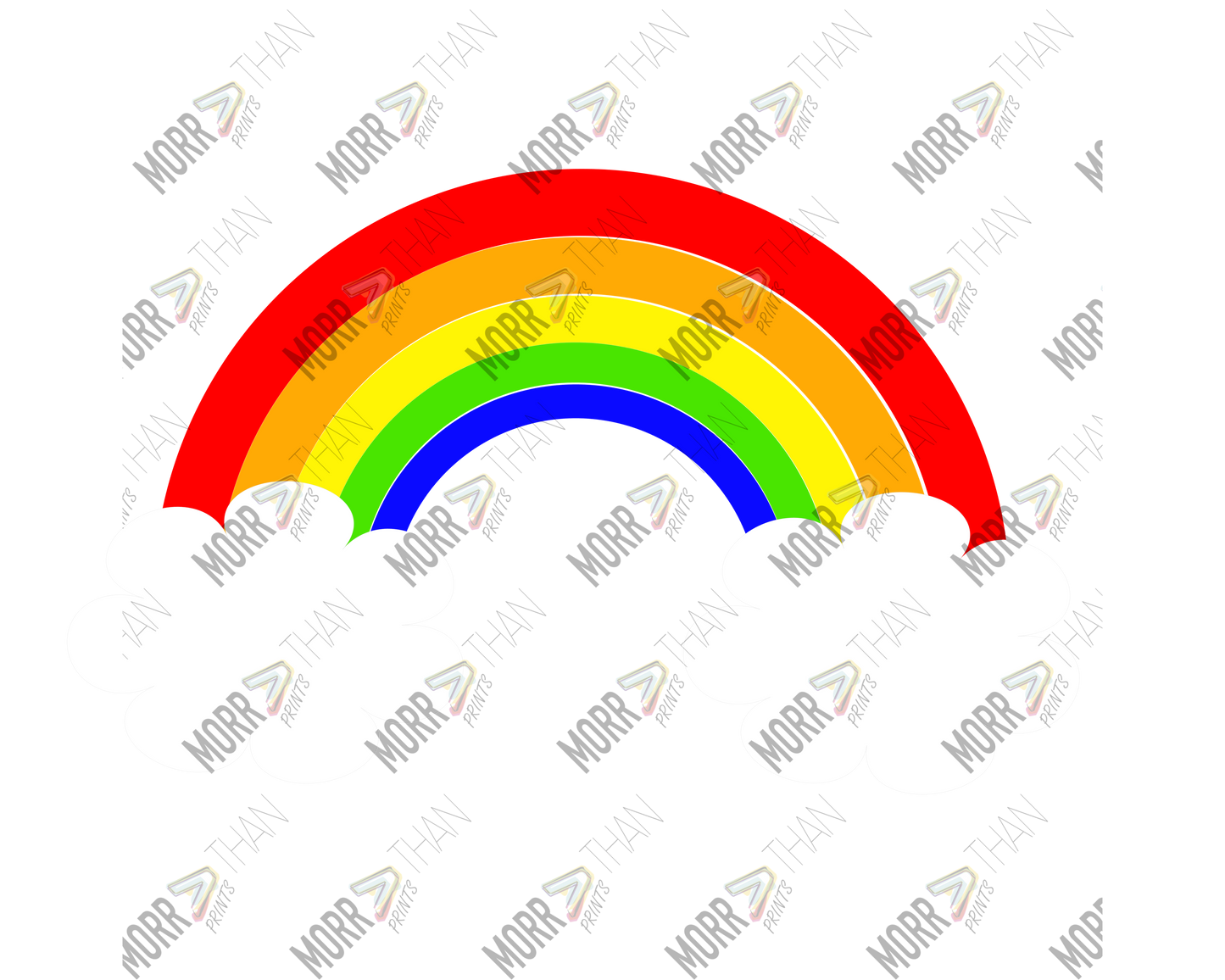 Rainbow With Clouds