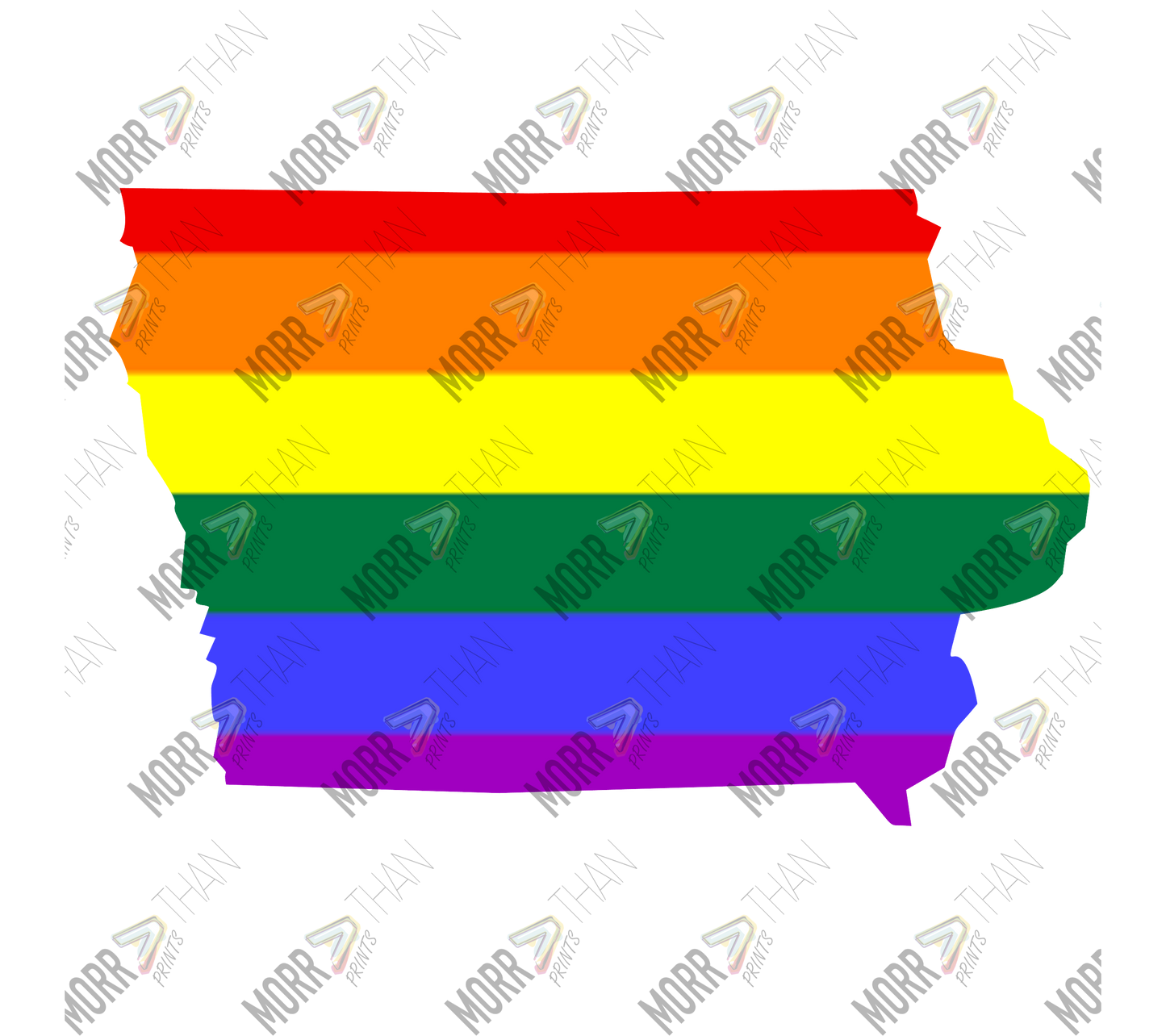Iowa Pride State Outline