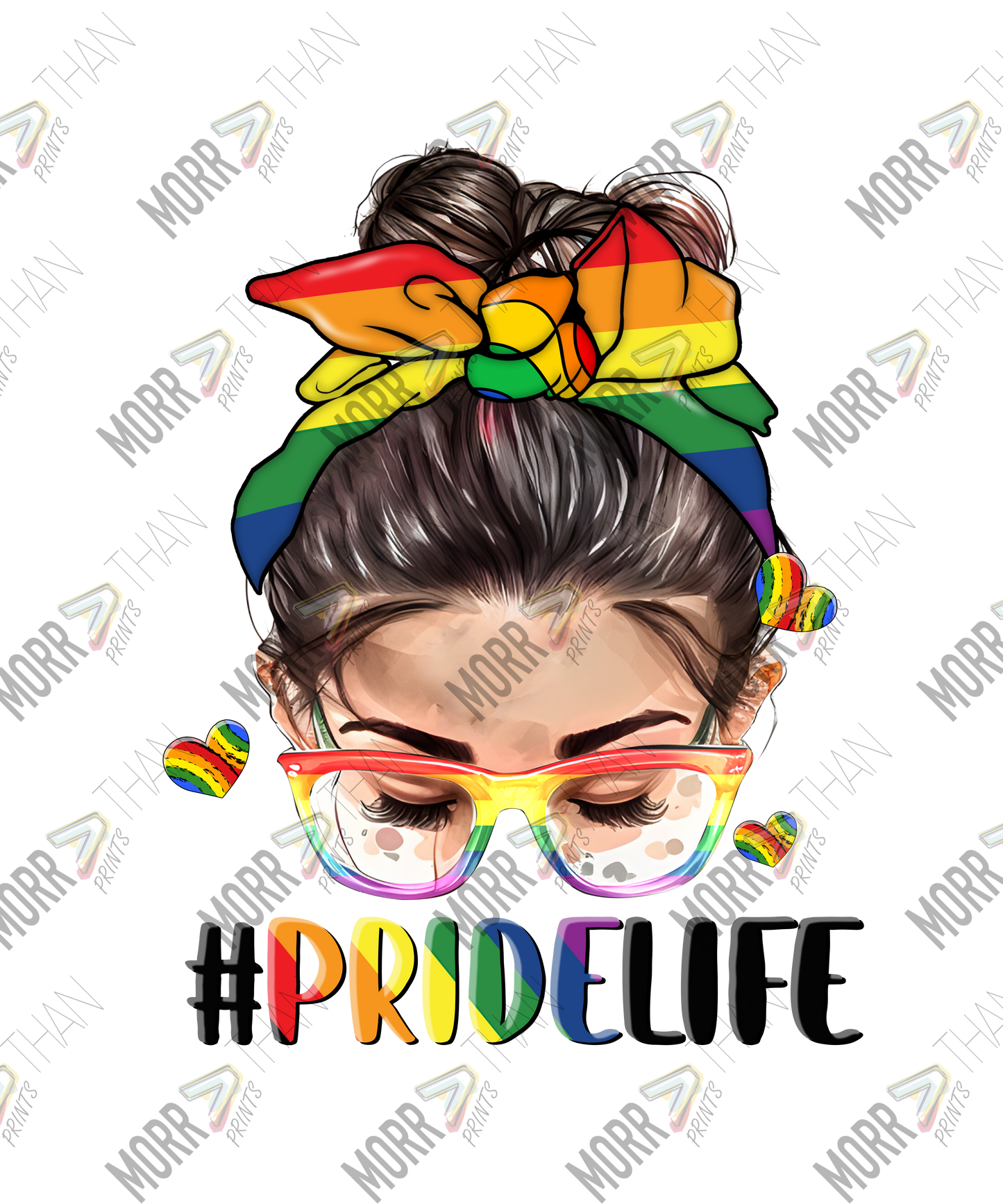 #PrideLife Messy Bun