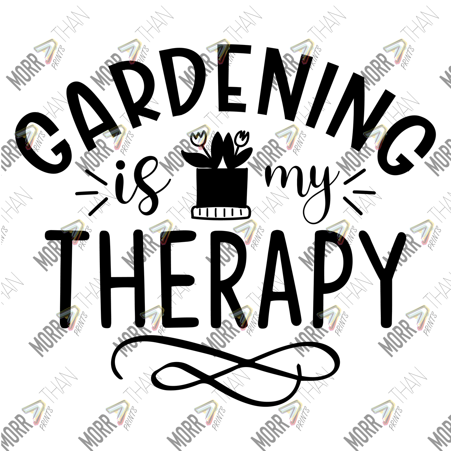 Gardening Is My Therapy Solid