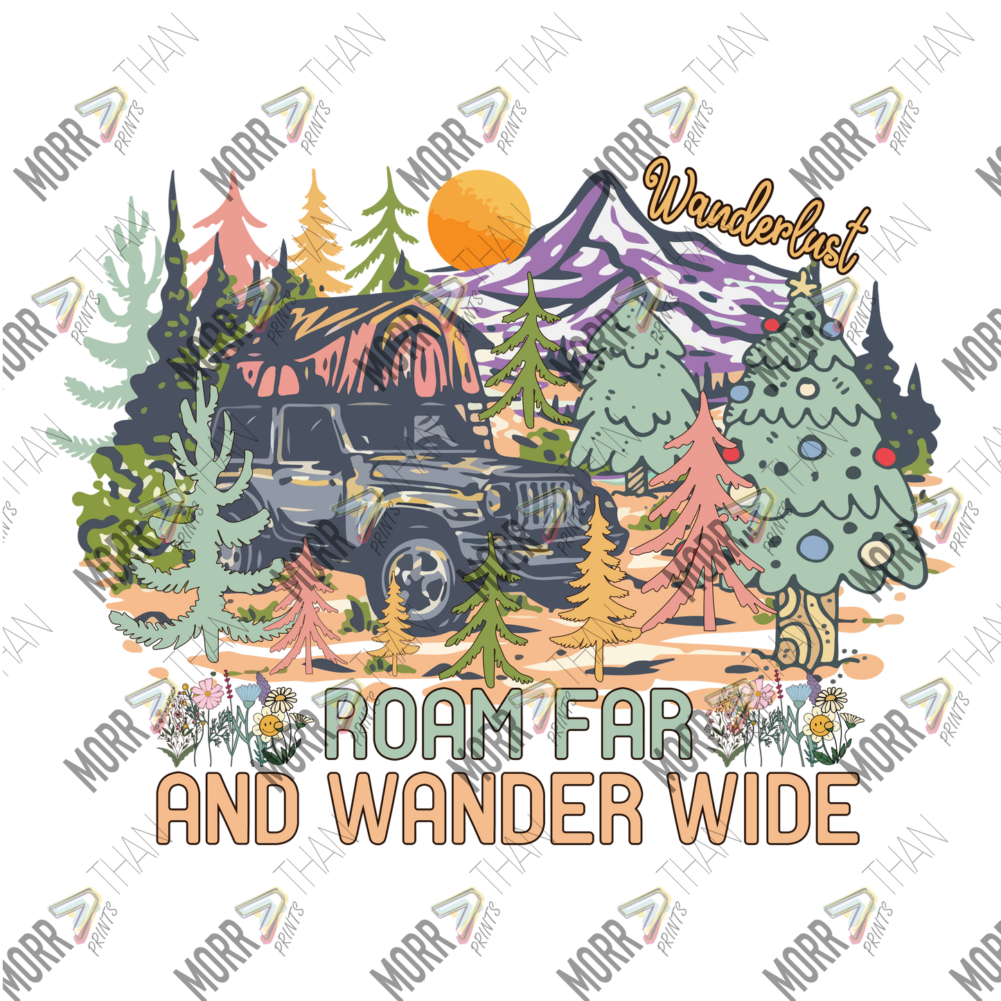 Roam Far and Wander Wide Jeep Mountains