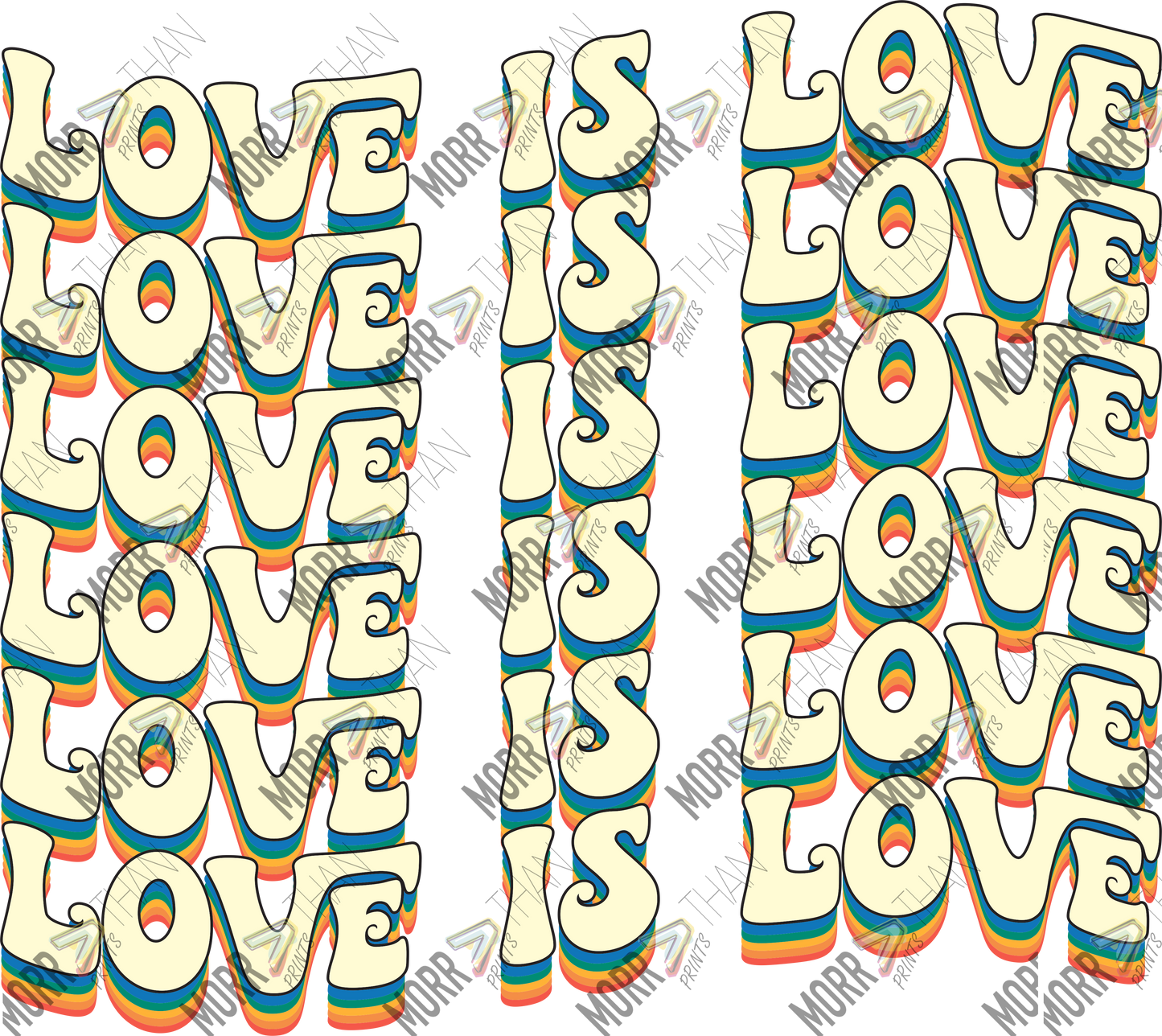 Love Is Love Wavy Repeat Drop