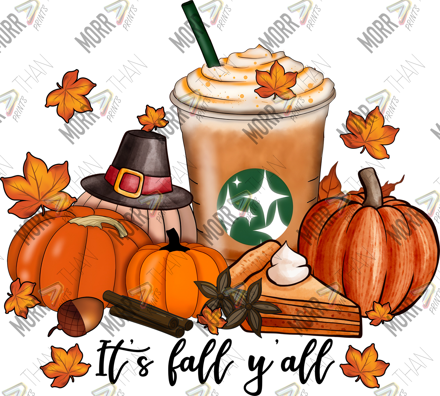 Its Fall Yall Themed DTF Print