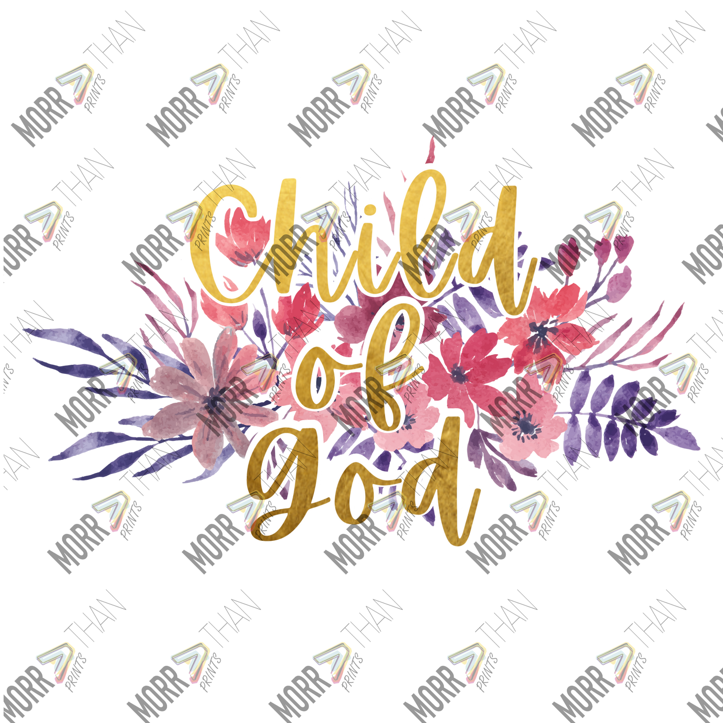 Child of God Gold Floral