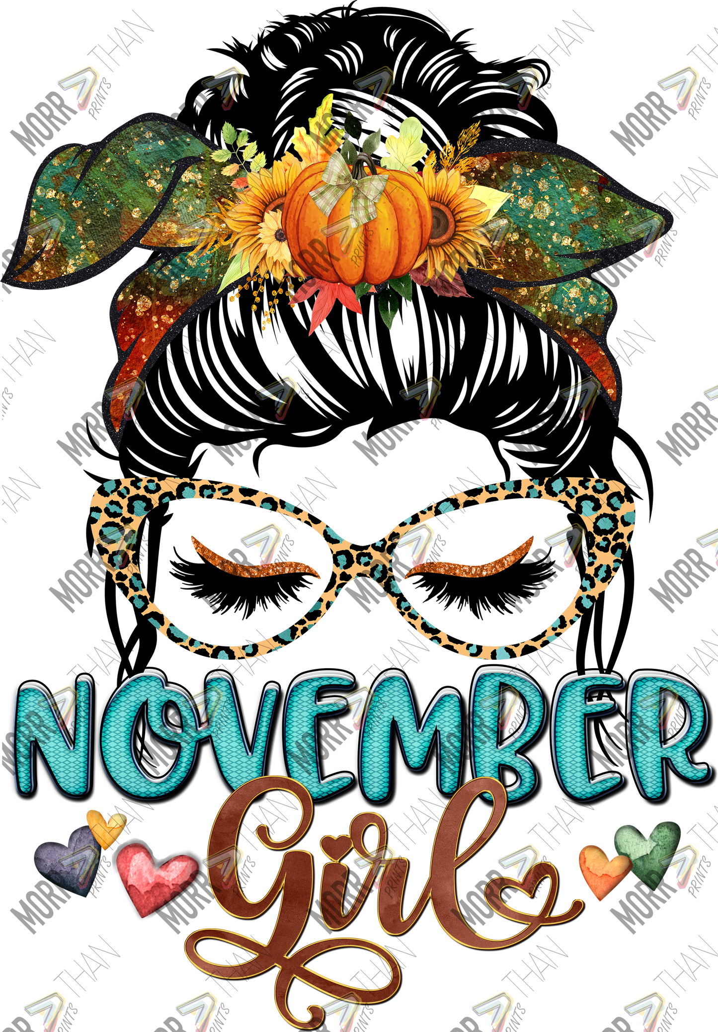 November Girl Messy Bun
