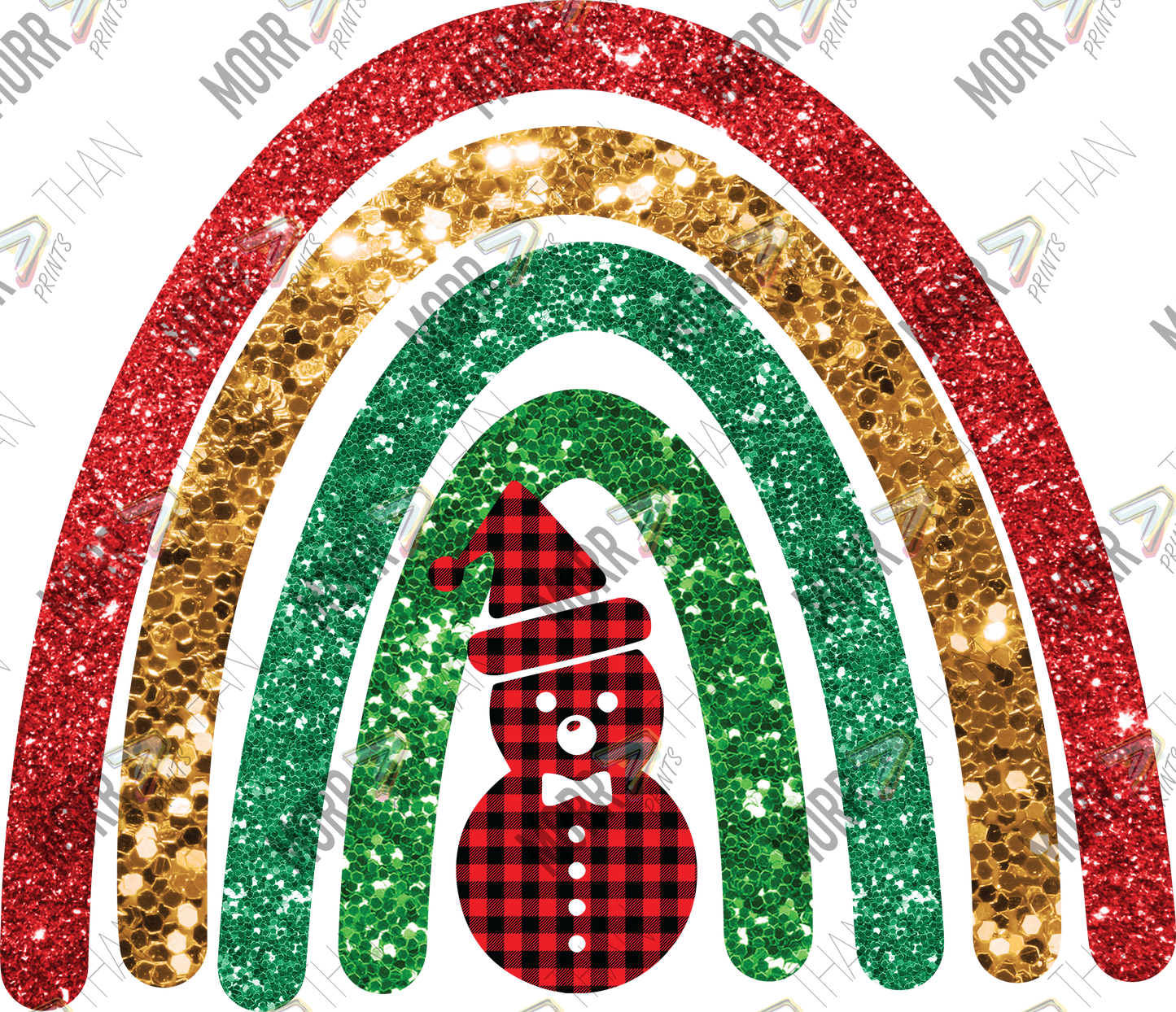 Glitter Arches with Snowman